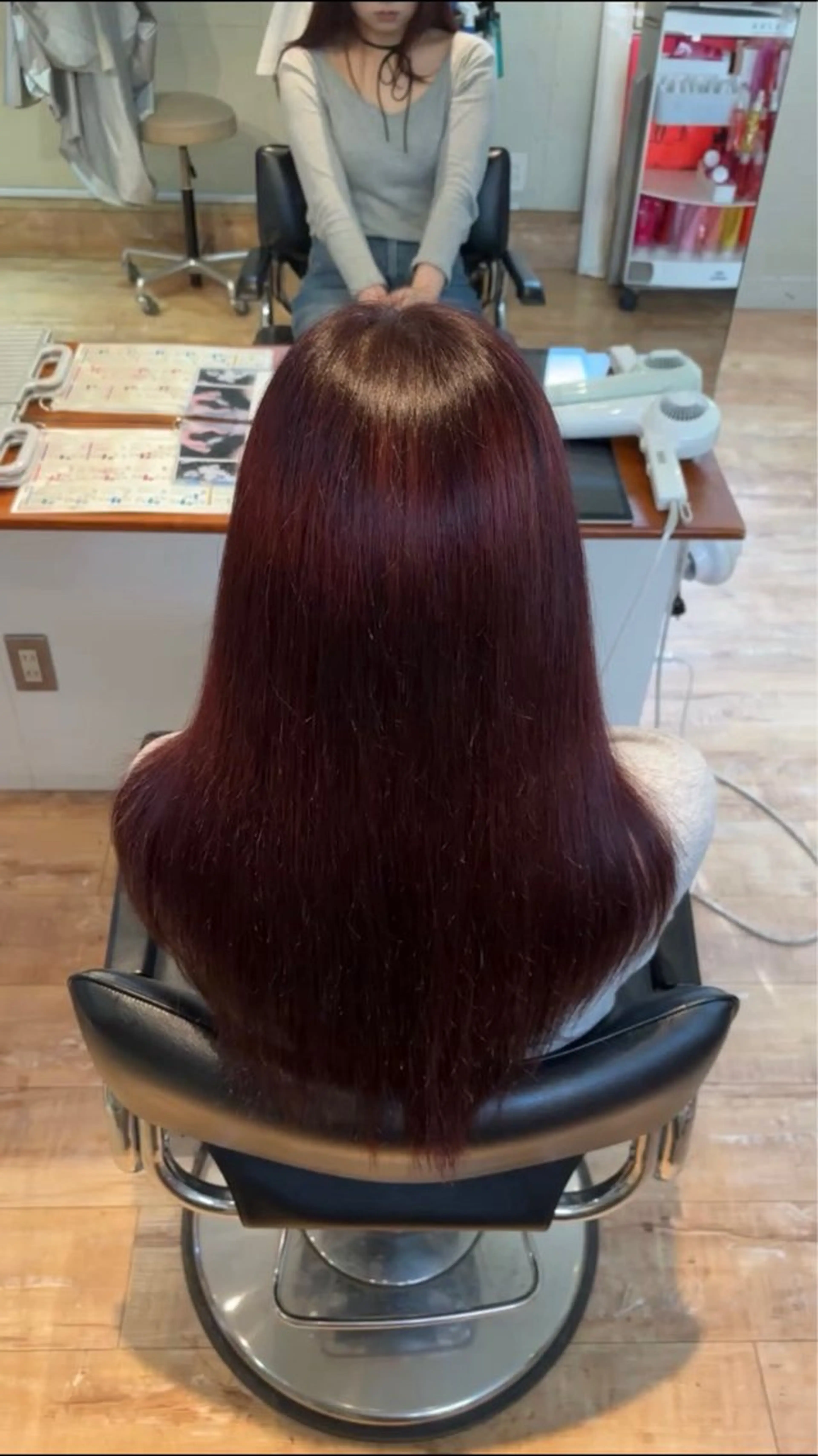 ロング カラー ブリーチ レッドカラー ヘアカラー ヒロキ/メンズカット ・カラーモデル募集中のヘアスタイル