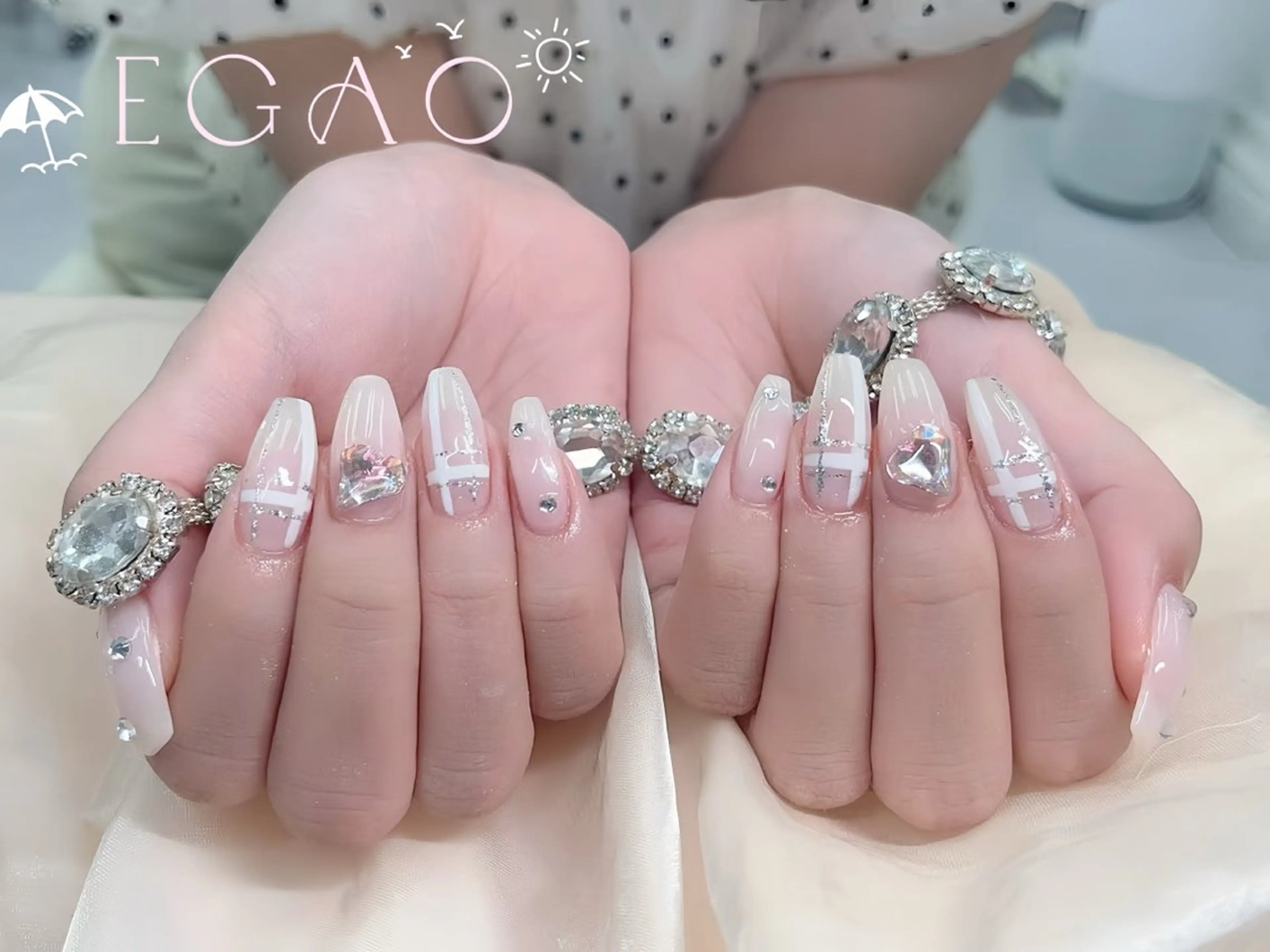 ネイル アートネイル フットネイル フレンチネイル ジェルネイル グラデーション ハンドネイル Egao Nail錦糸町店のネイルデザイン