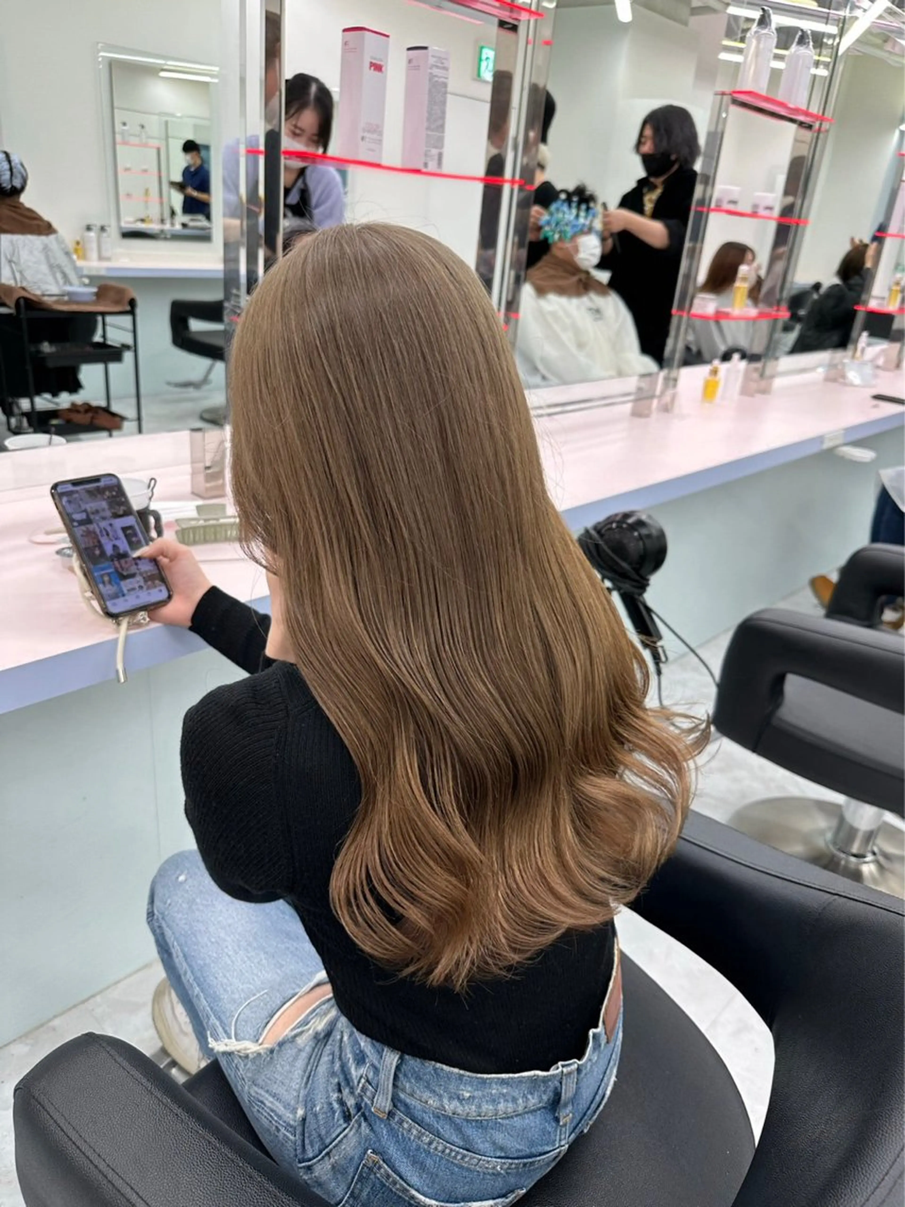 ロング カラー パーマ ヘアアレンジ メンズ 🤍透明感カラー🤍 似合わせ🤍AINEのヘアスタイル