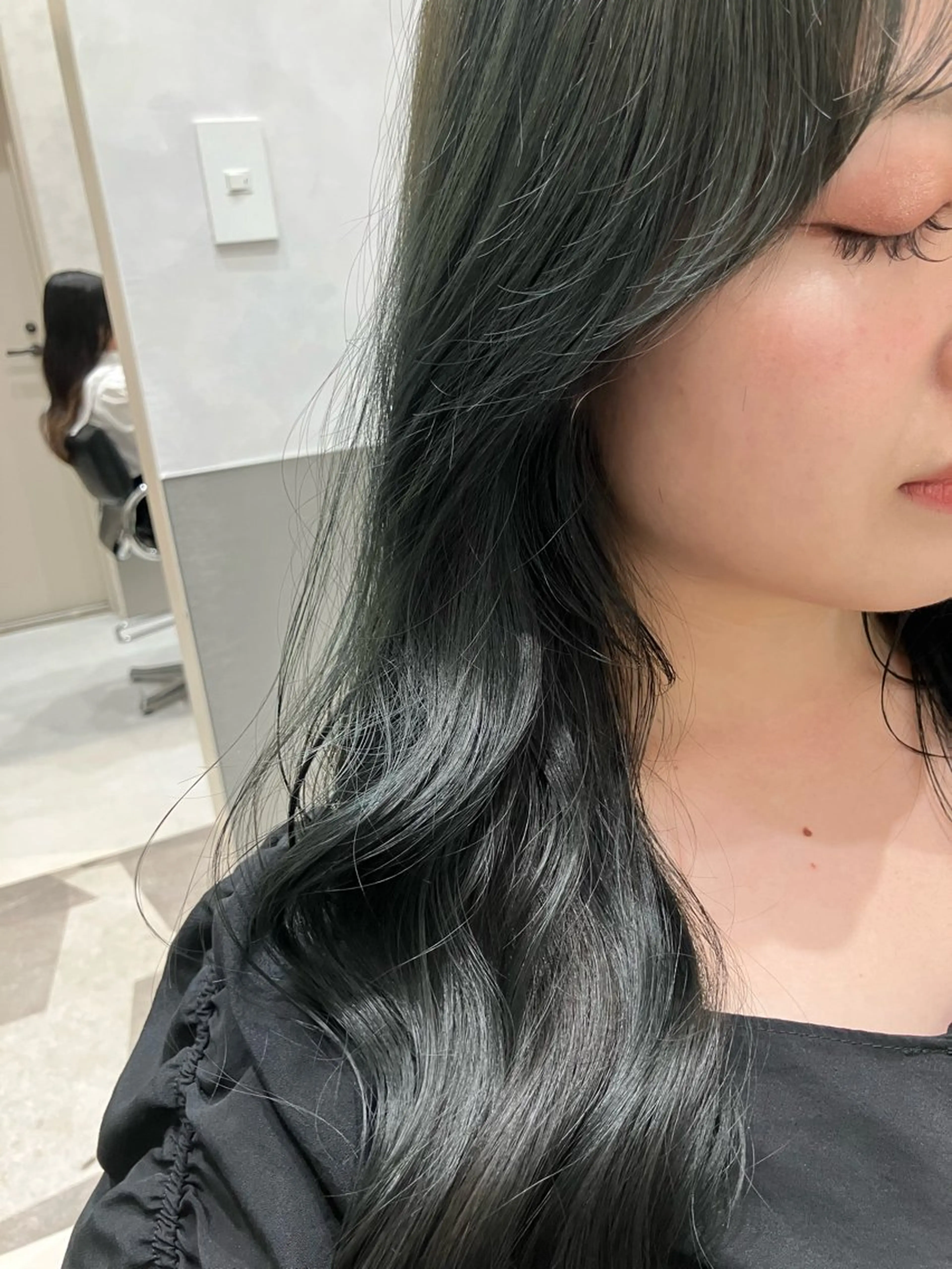 ロング カラー カット ヘアカラー トリートメント 💖ブリーチなし透明 感💖ASAHIのヘアスタイル
