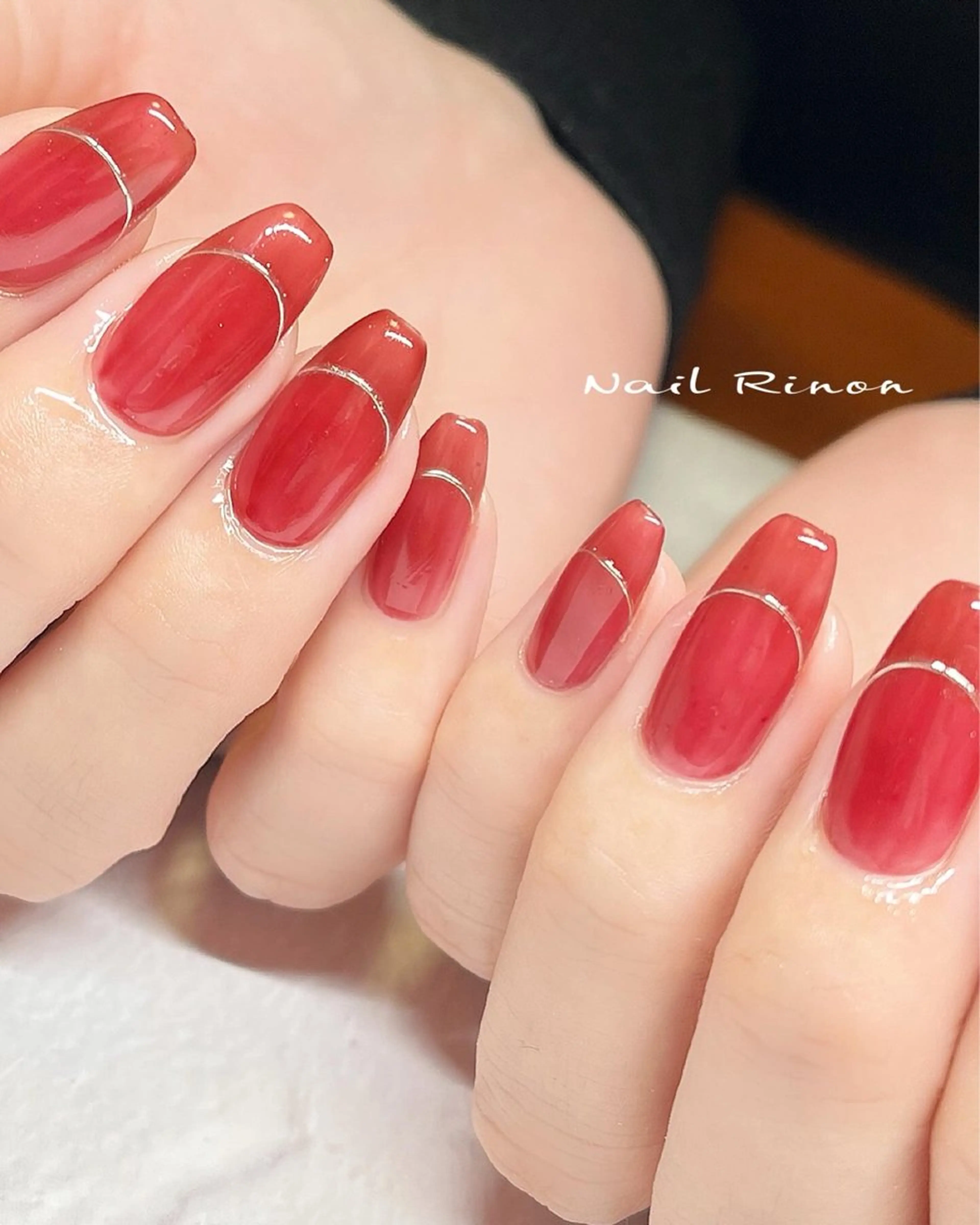 ネイル フレンチネイル ハンドネイル Nail Rinonのネイルデザイン