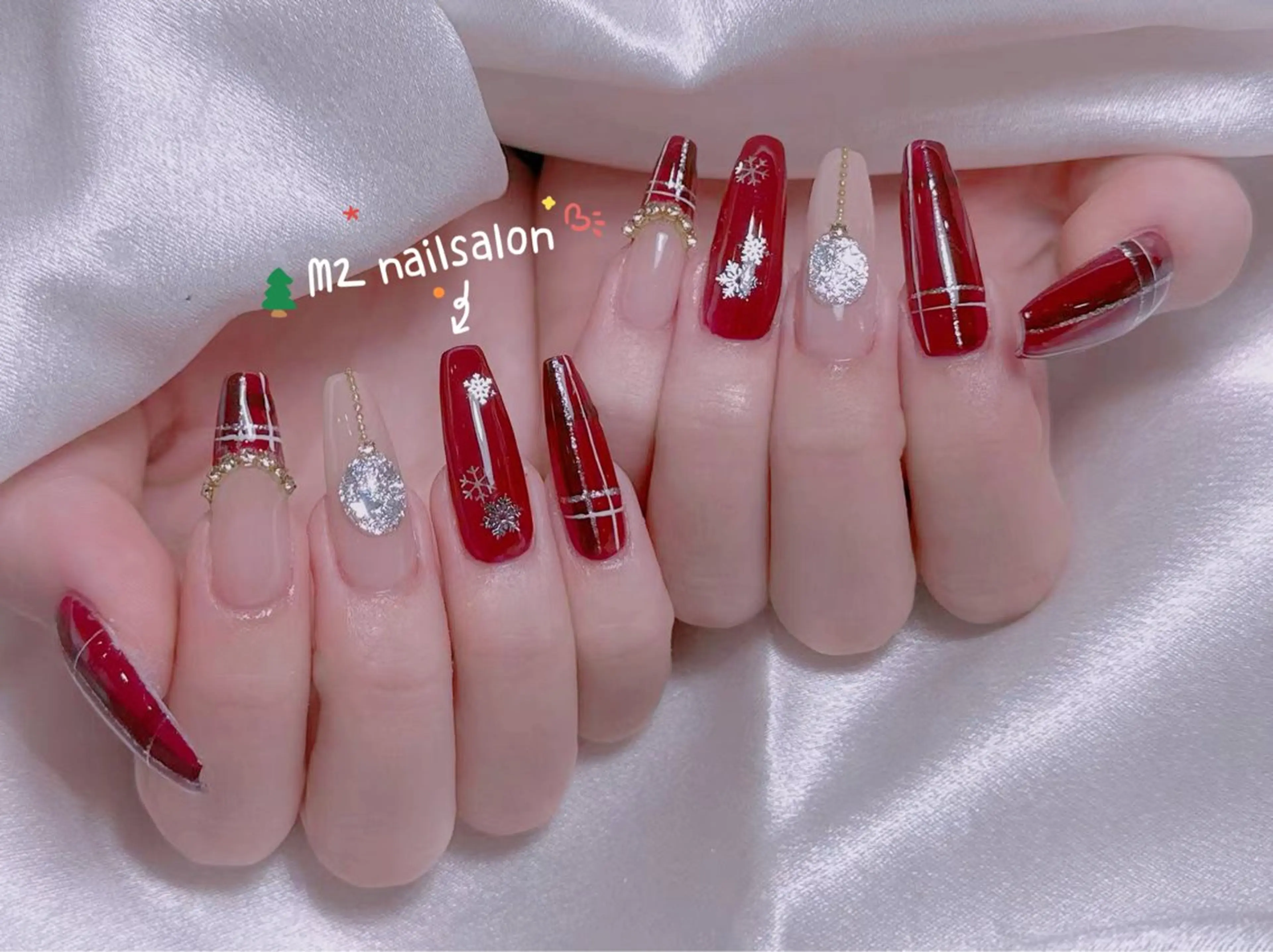 ネイル ハンドネイル 長さだし専門店 M2　rikaのネイルデザイン