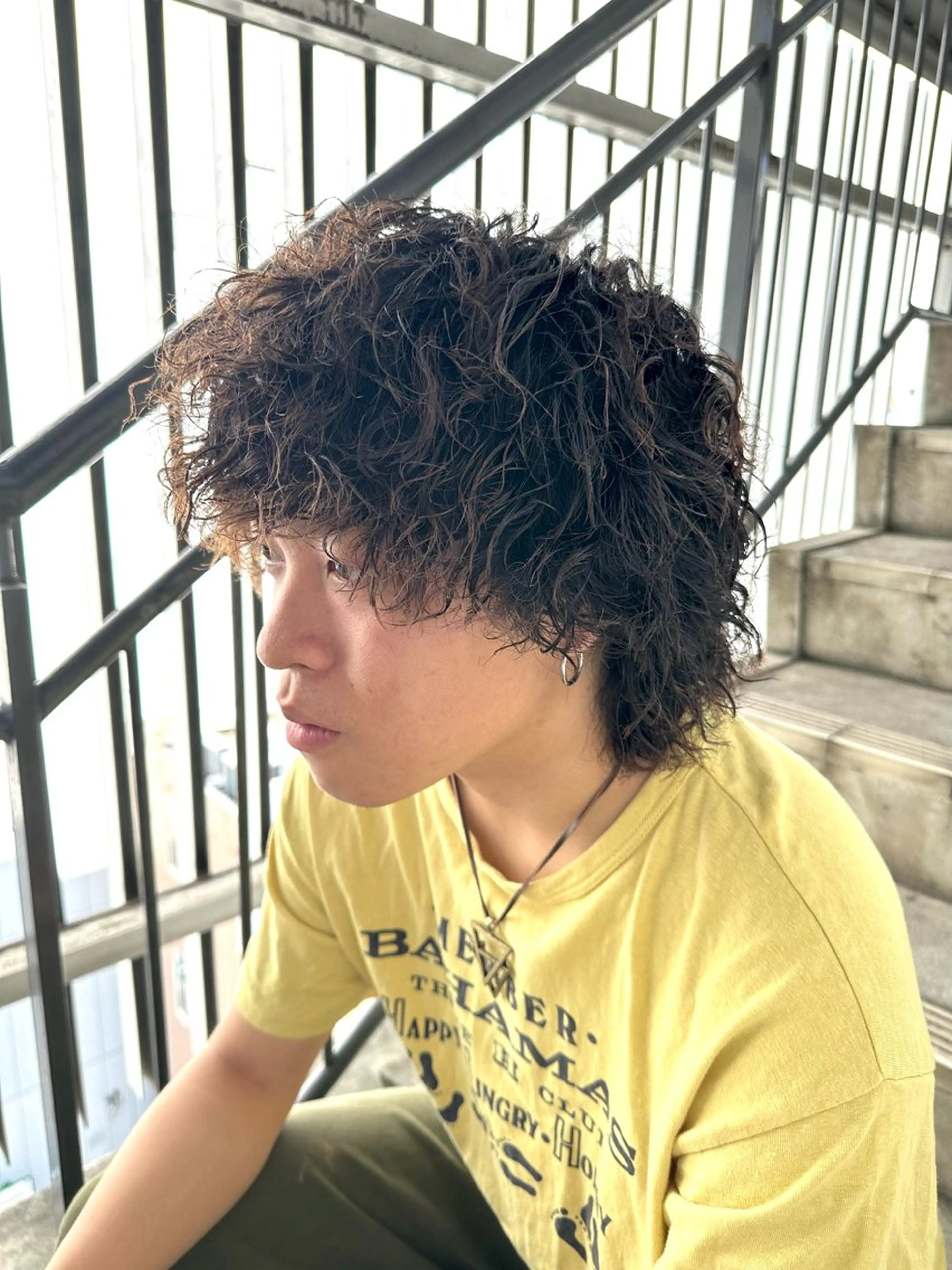 メンズ マッシュ メンズパーマ メンズツイストパーマ 波巻きパーマ ツイストパーマ カット ヘアカラー パーマ トリートメント 骨格補正施術/メンズ 専門美容師/YUYAのヘアスタイル