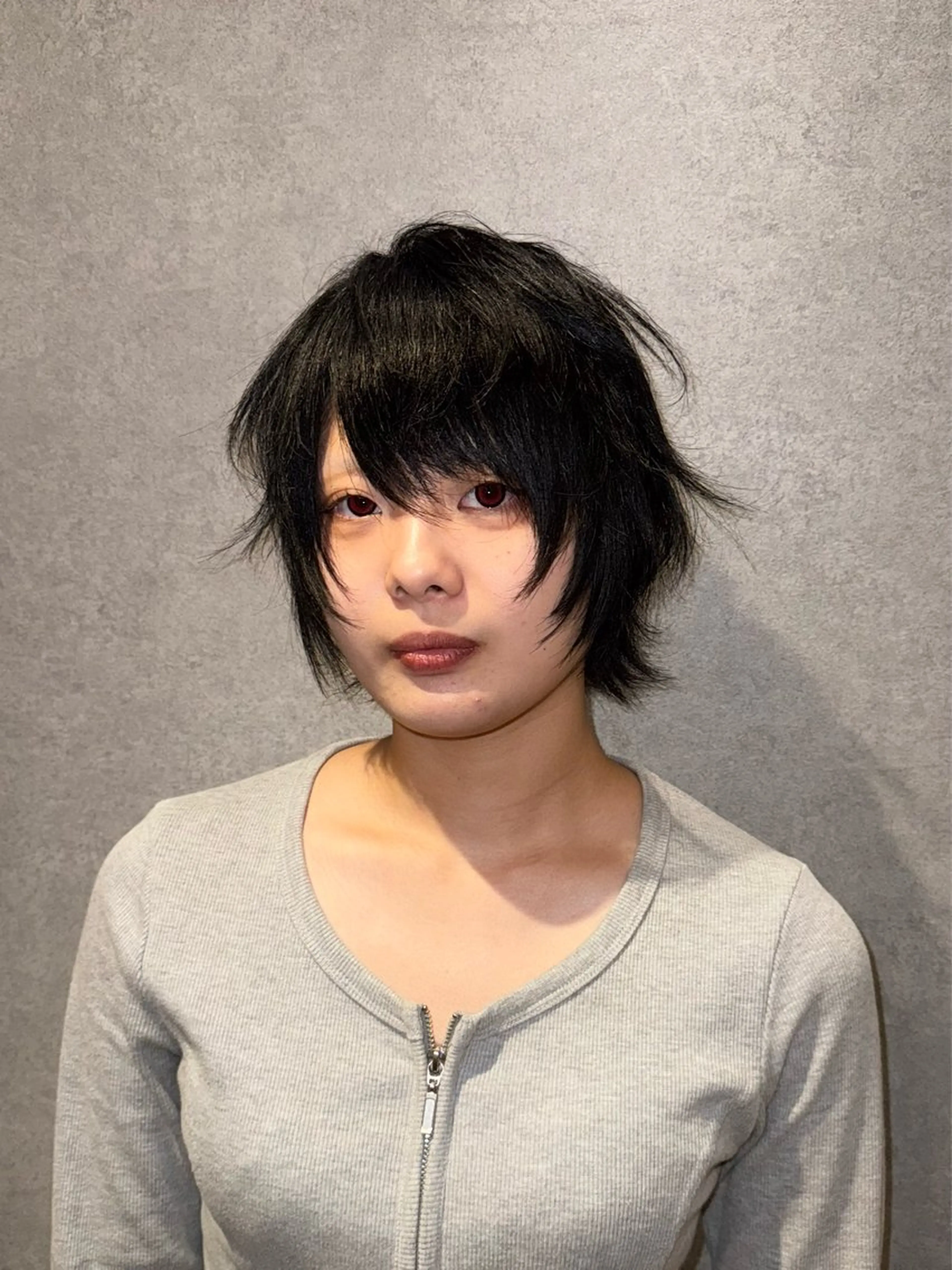 ショート 顔まわりレイヤー 顔周りカット レイヤーカット ショートヘア ウルフカット カット トリートメント ハイトーン/レイヤー /ウルフ⭐️永田⭐️のヘアスタイル