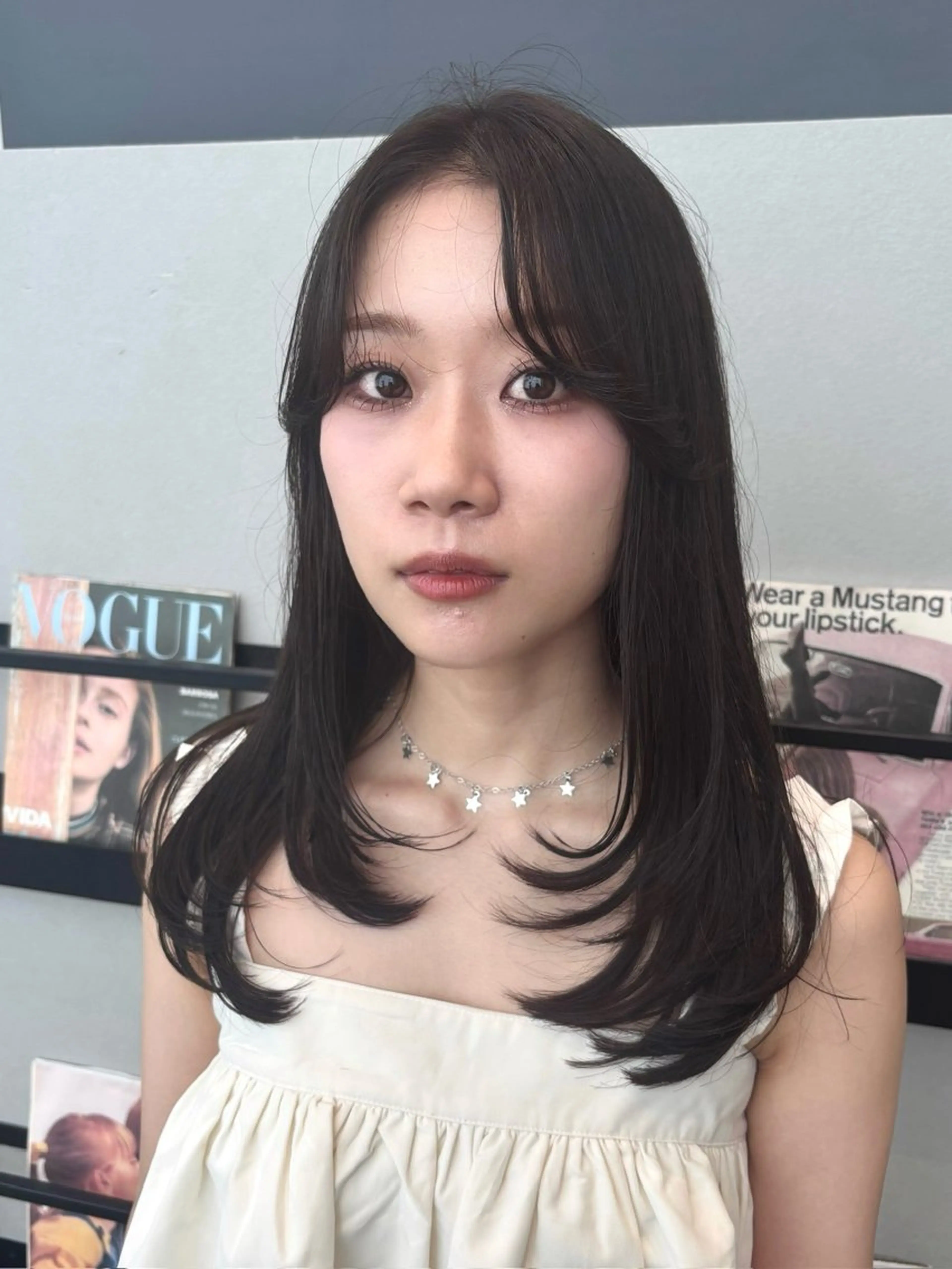 セミロング カラー カット ヘアカラー 透明感カラー/ レイヤーkotonoのヘアスタイル