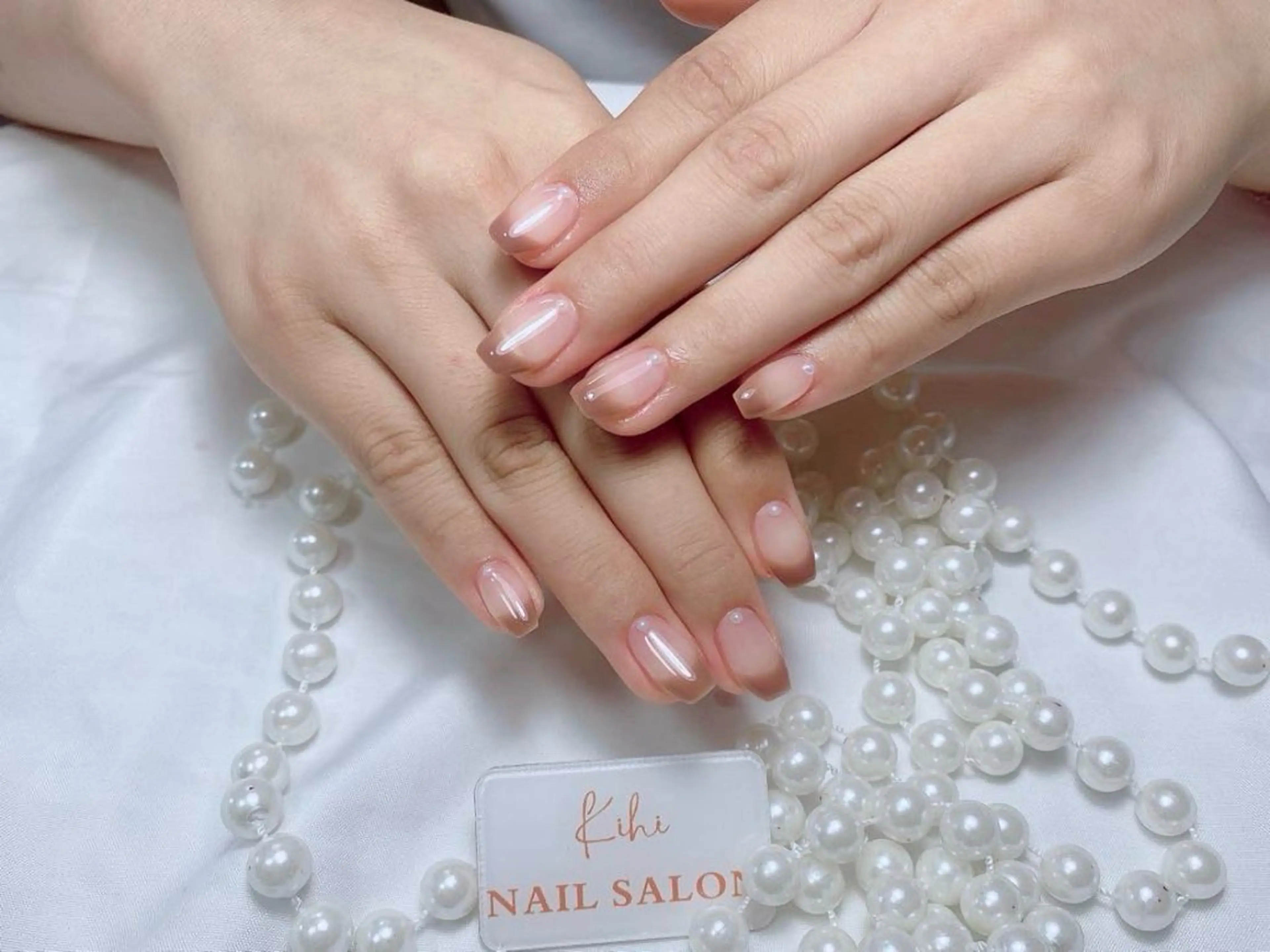 ネイル アートネイル フレンチネイル ジェルネイル グラデーション 韓国ネイル ハンドネイル ハンドケア さくら💮💮 【オフ無料】のネイルデザイン