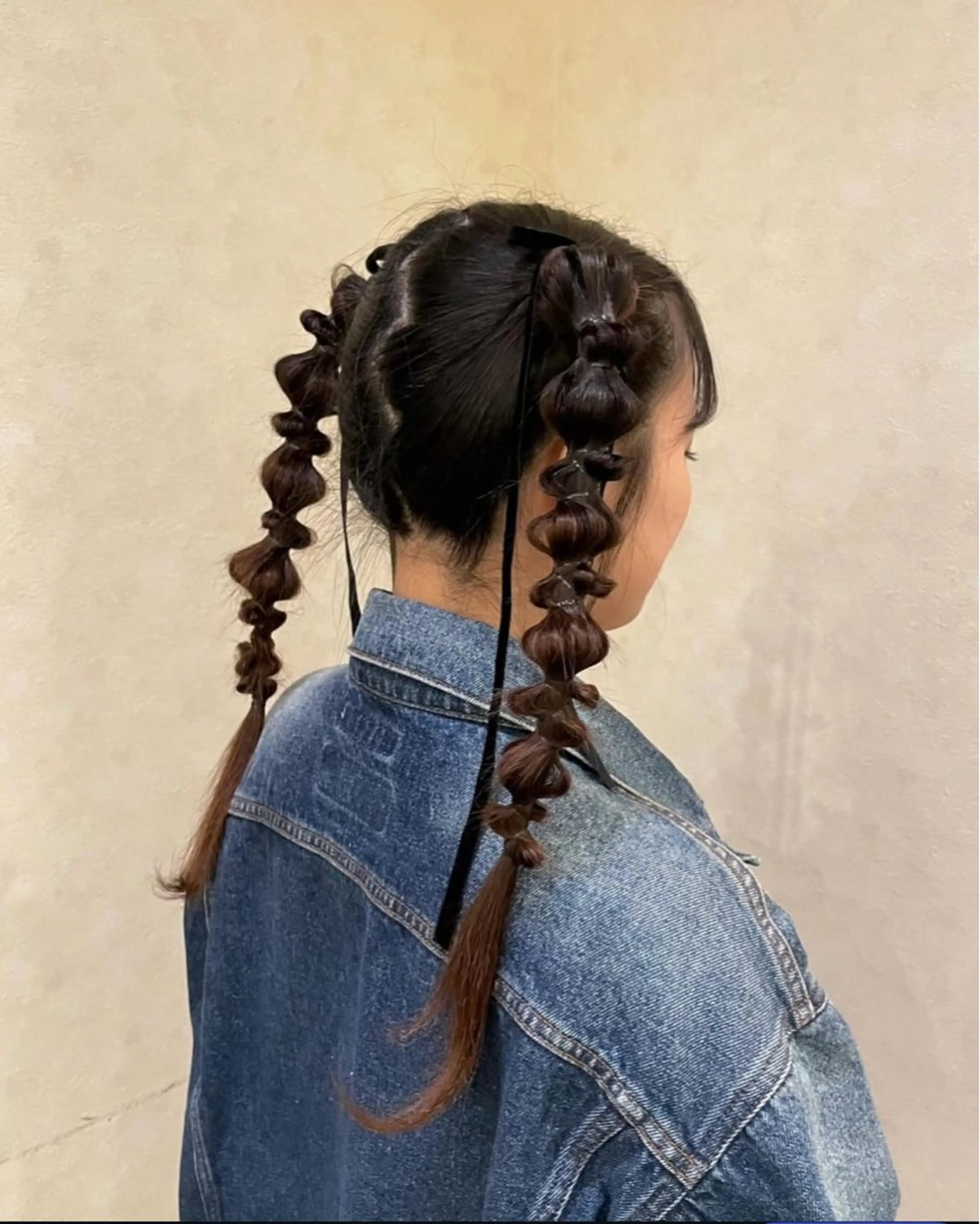 ロング 横嶋 倫のヘアスタイル