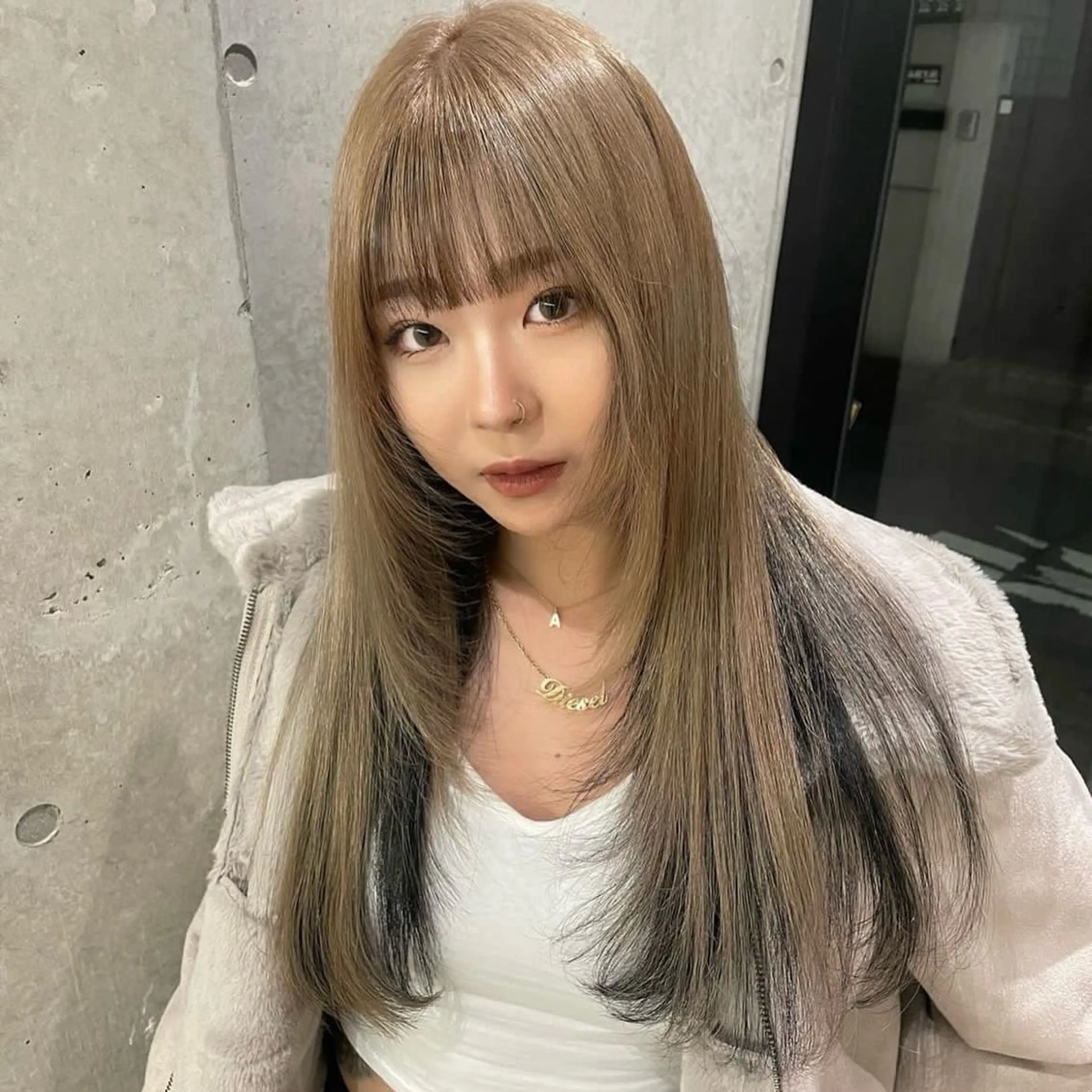 ロング カラー ヘアアレンジ レイヤーカット カット ヘアカラー トリートメント Mizobe misakiのヘアスタイル