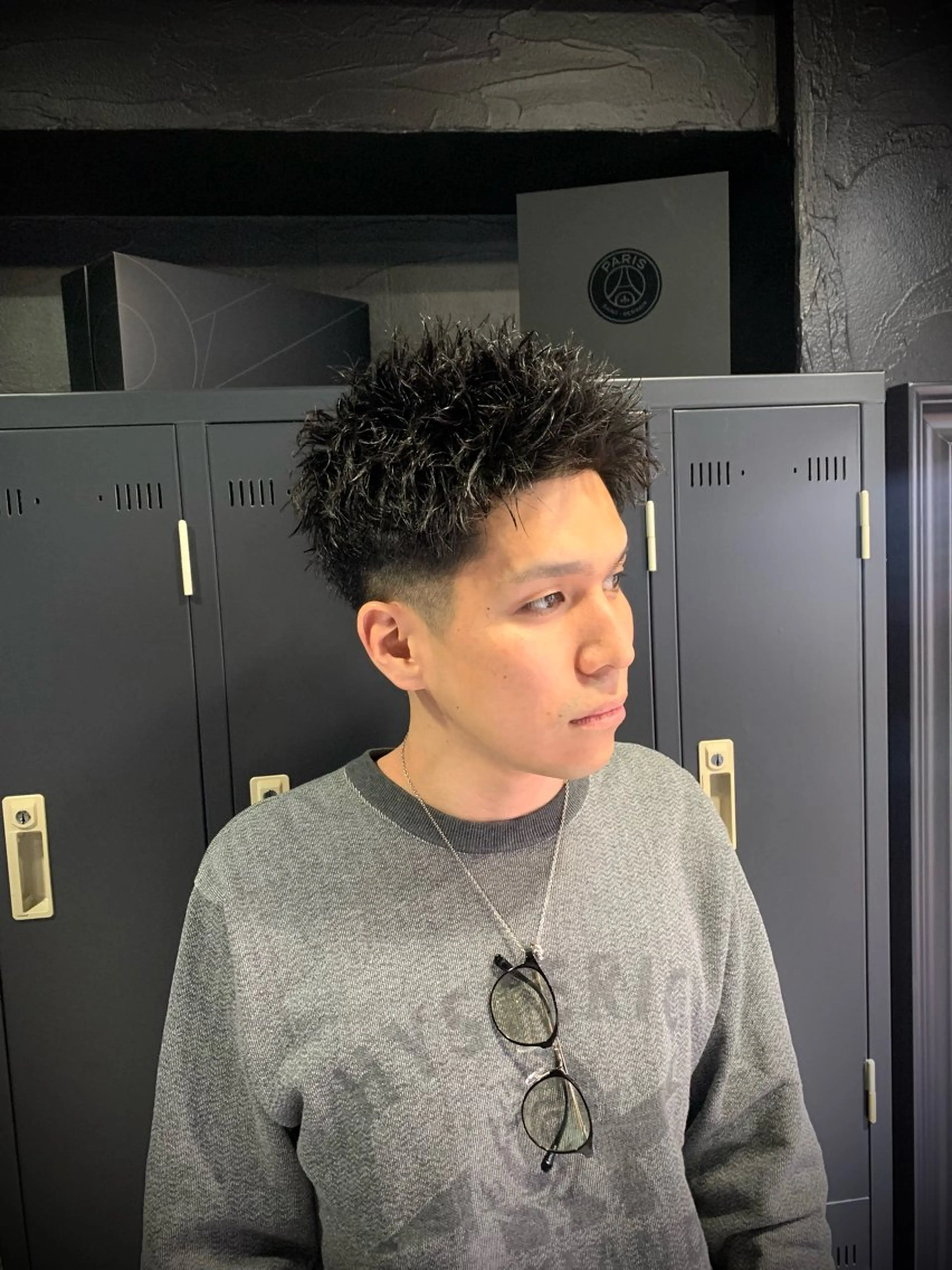 🍀ミニモ学割🍀⭐️メンズカット＋クリームパーマ⭐️の写真