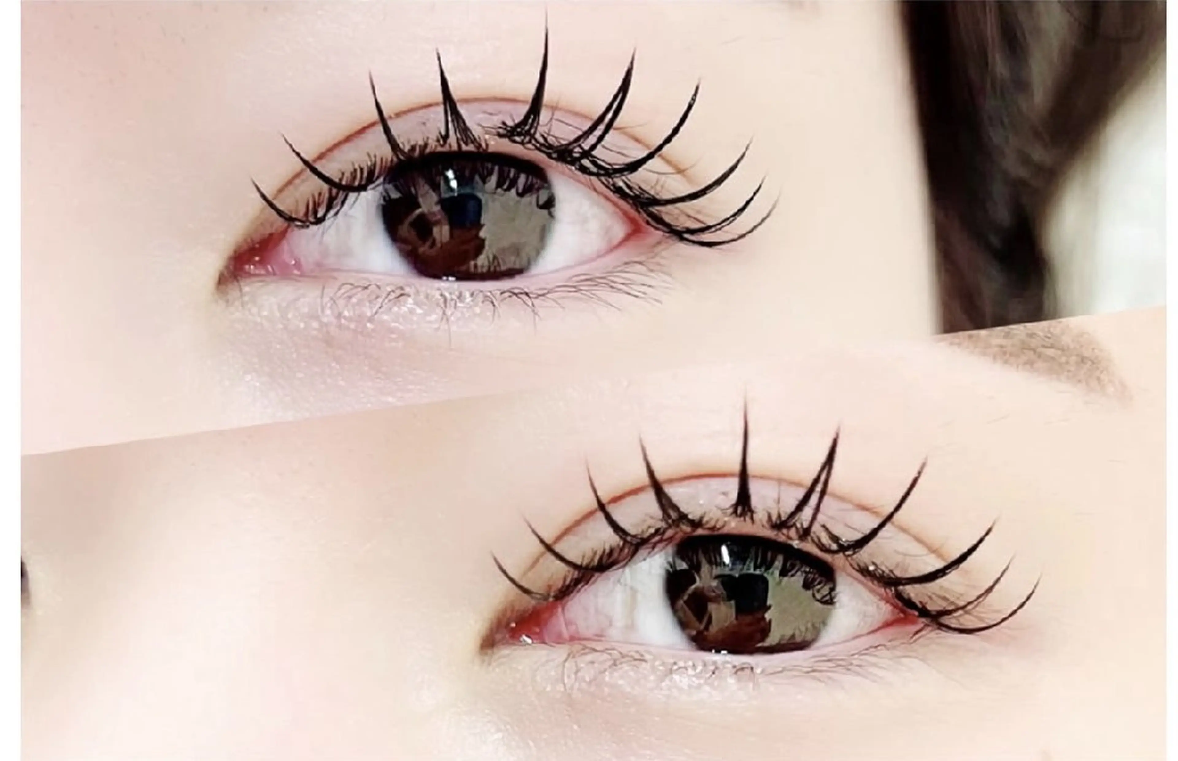 練習モデル様【100本フラット束感仕上げ/無料モデル様募集‼︎】ベテランアイリストチェックあり◎束感仕上げ※詳細必読の写真