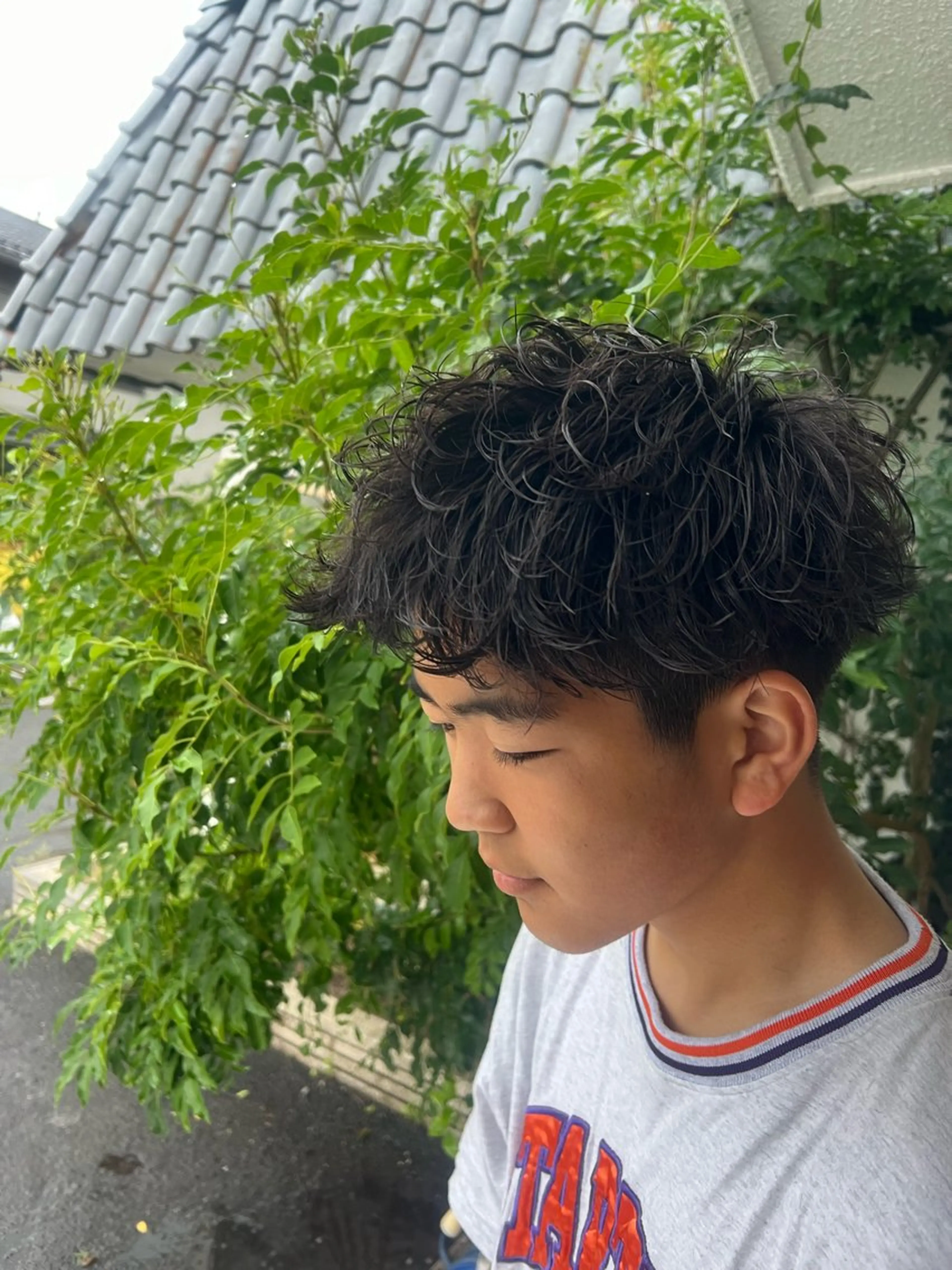 メンズカット+パーマの写真