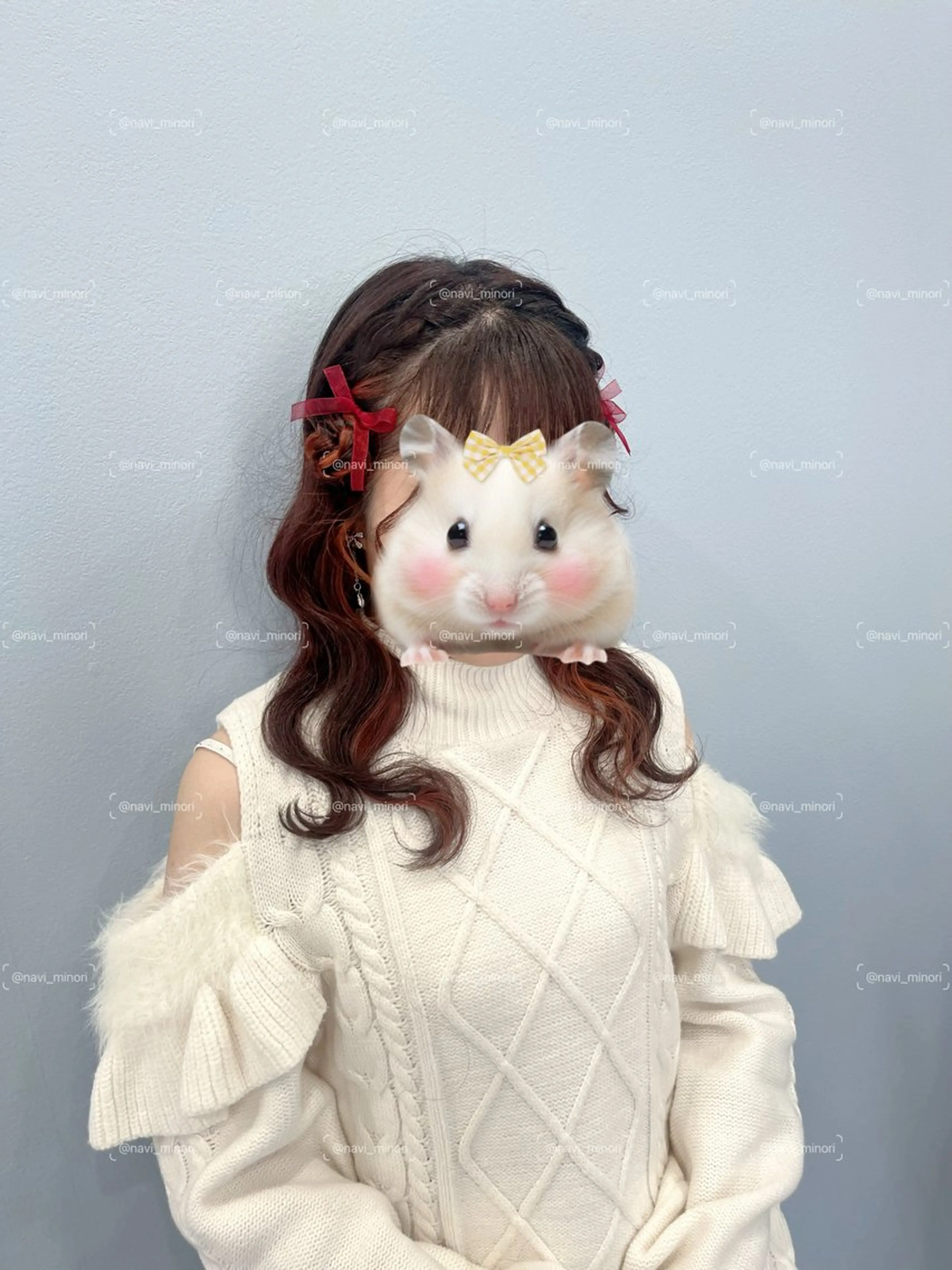 ミディアム ヘアアレンジ Hairset minoriのヘアスタイル