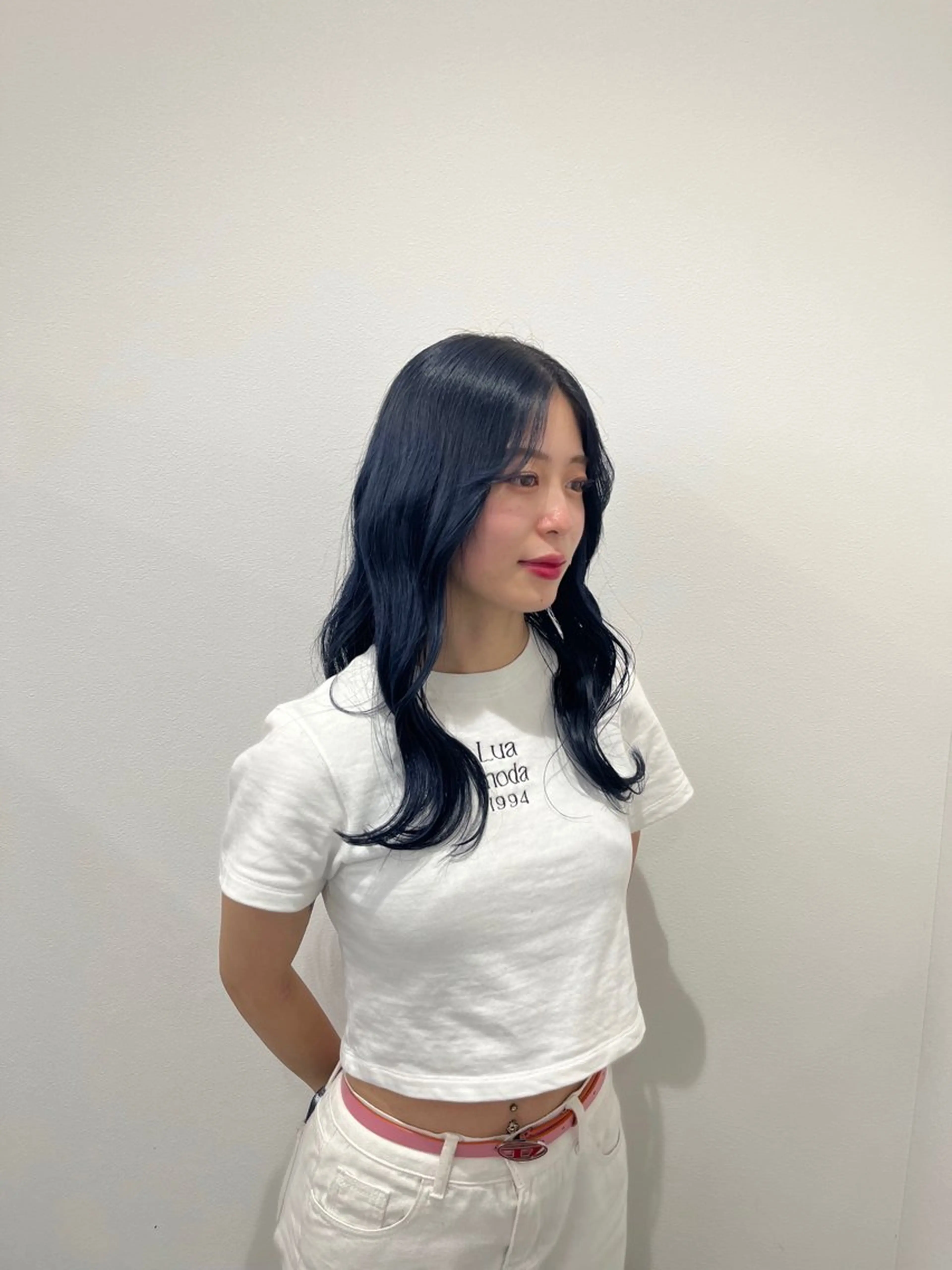 セミロング カラー ヘアアレンジ ハイトーン/透明感/ レイヤー/かずや🦁のヘアスタイル