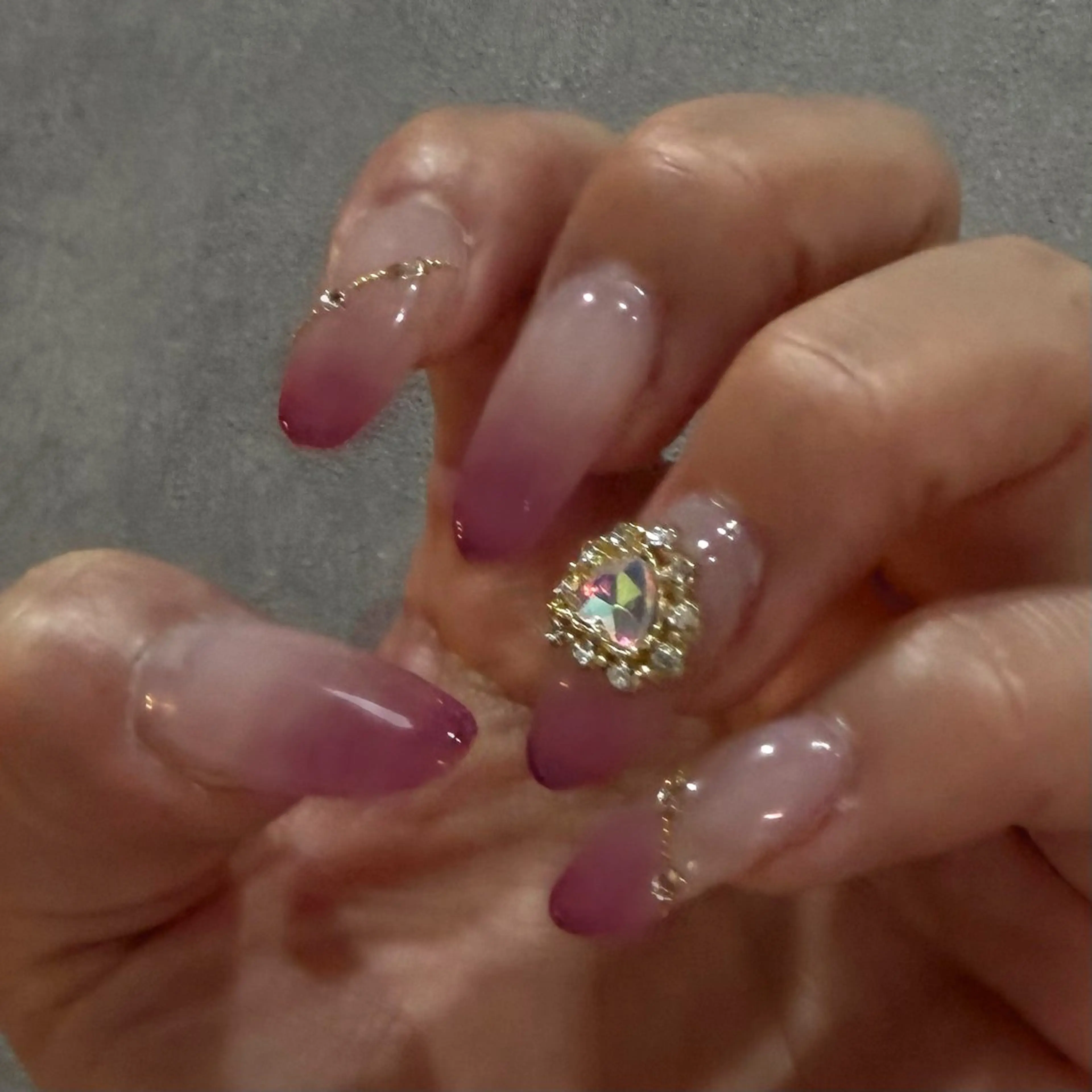 モデル様限定✧︎*。《オフ》ケア＋🩶グラデーションネイル🩶の写真