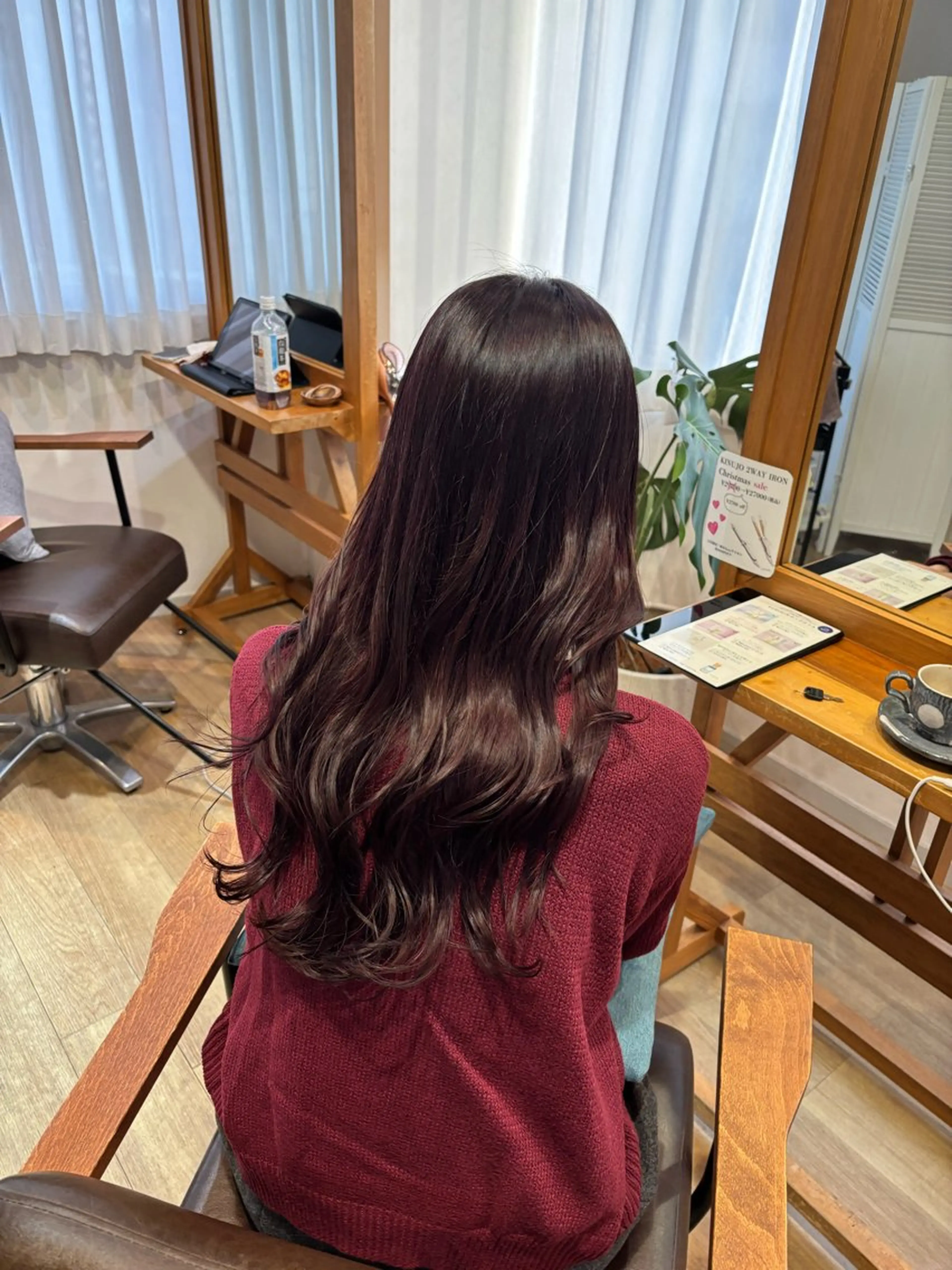 ロング カラー レッドカラー RINNO🌷艶髪/ 透明感&艶カラーのヘアスタイル