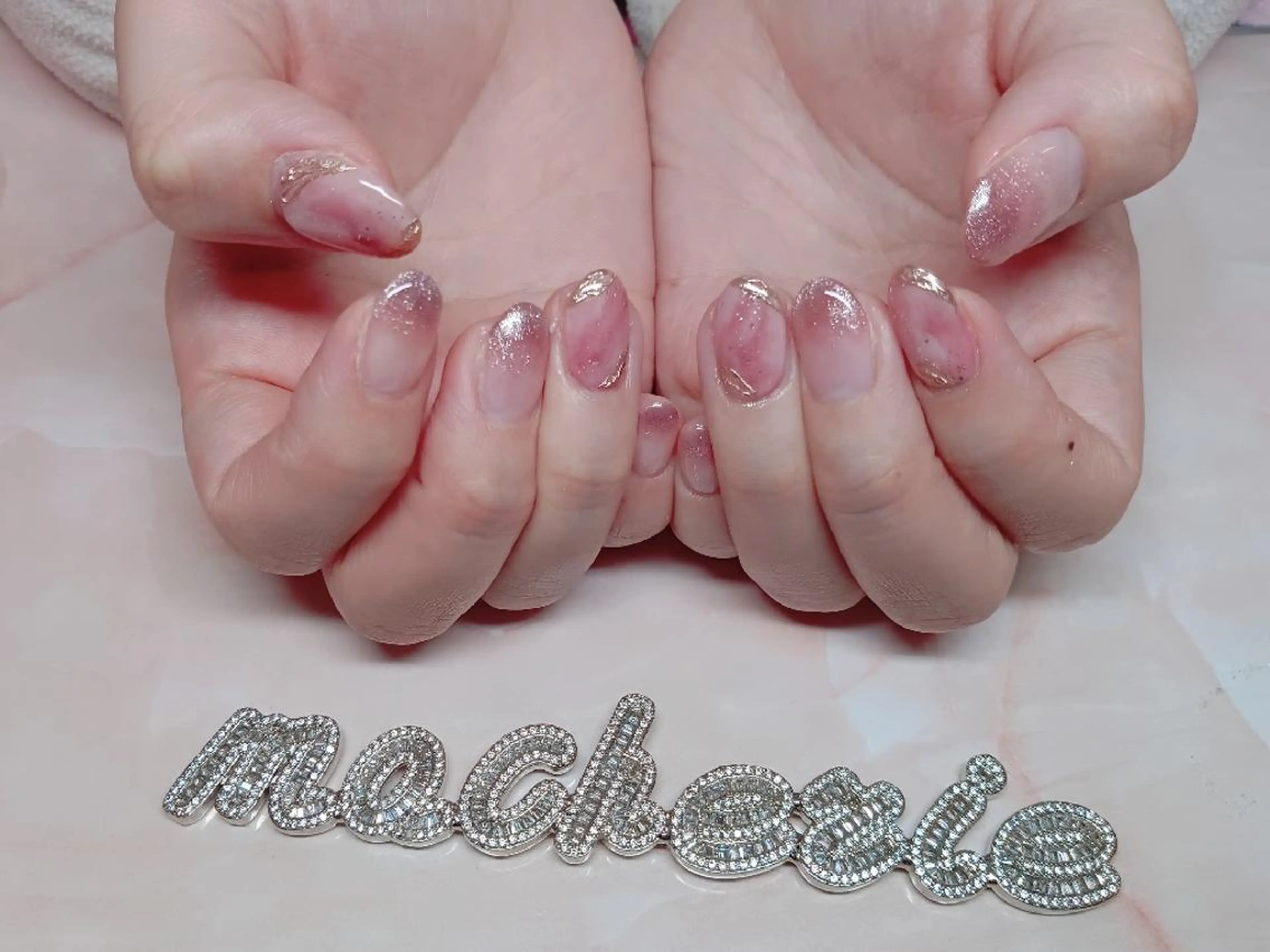 ネイル ピンク ハンドネイル Nail Salon macherieのネイルデザイン