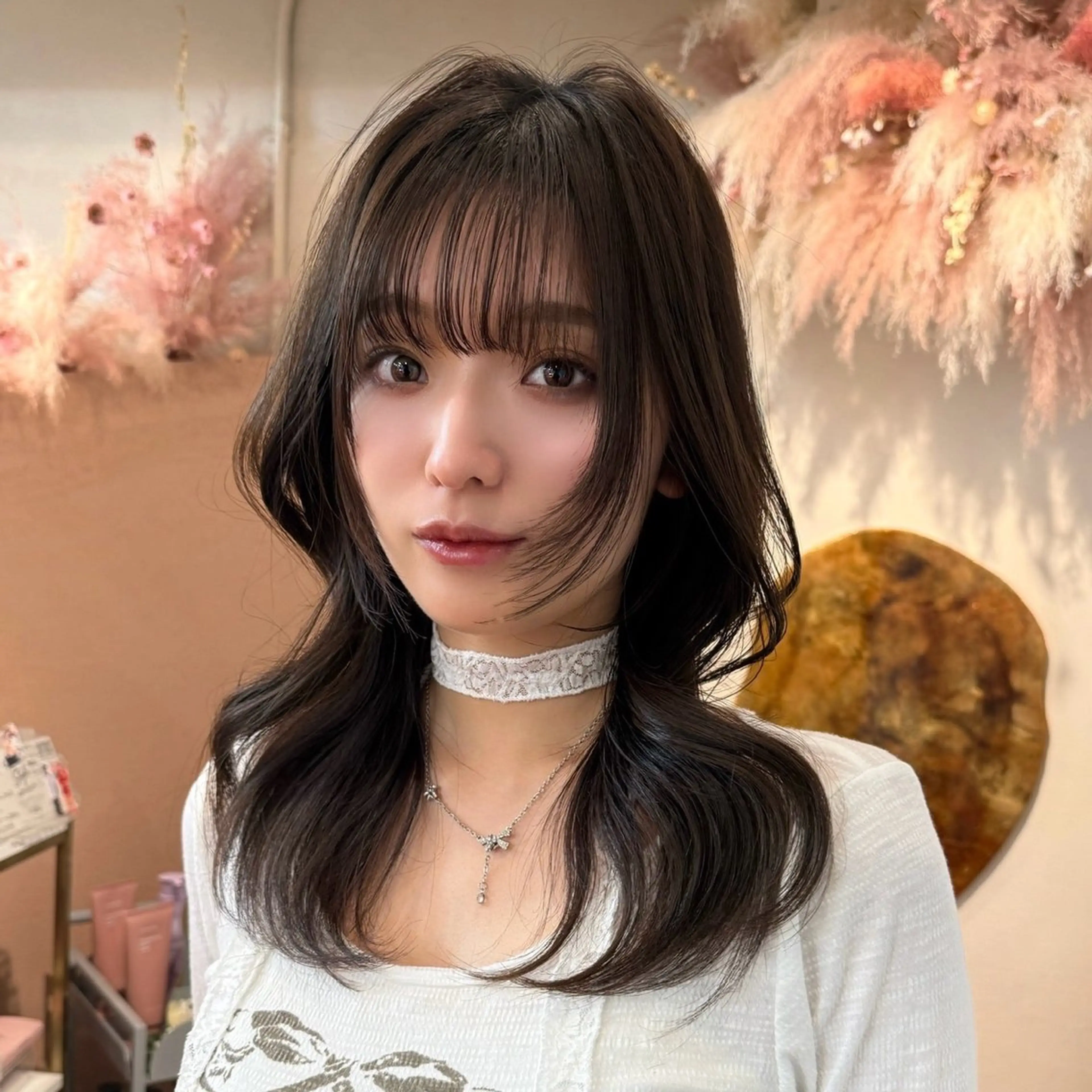 セミロング カラー カット ヘアカラー トリートメント ♡韓国/レイヤー カット/Ayana♡のヘアスタイル