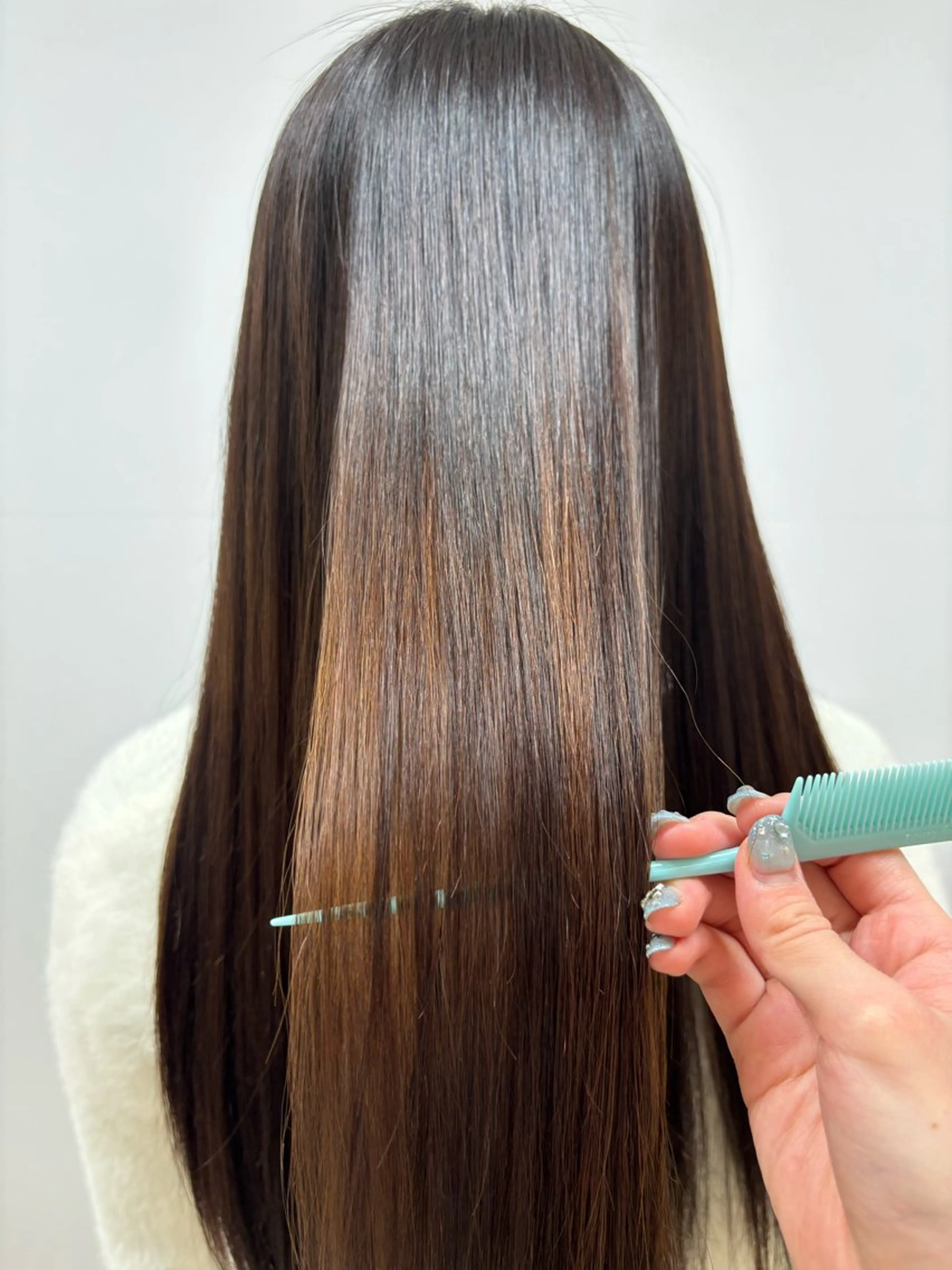 ロング 縮毛矯正 ゆうこ🍀髪質改善/ ストレート/艶カラーのヘアスタイル