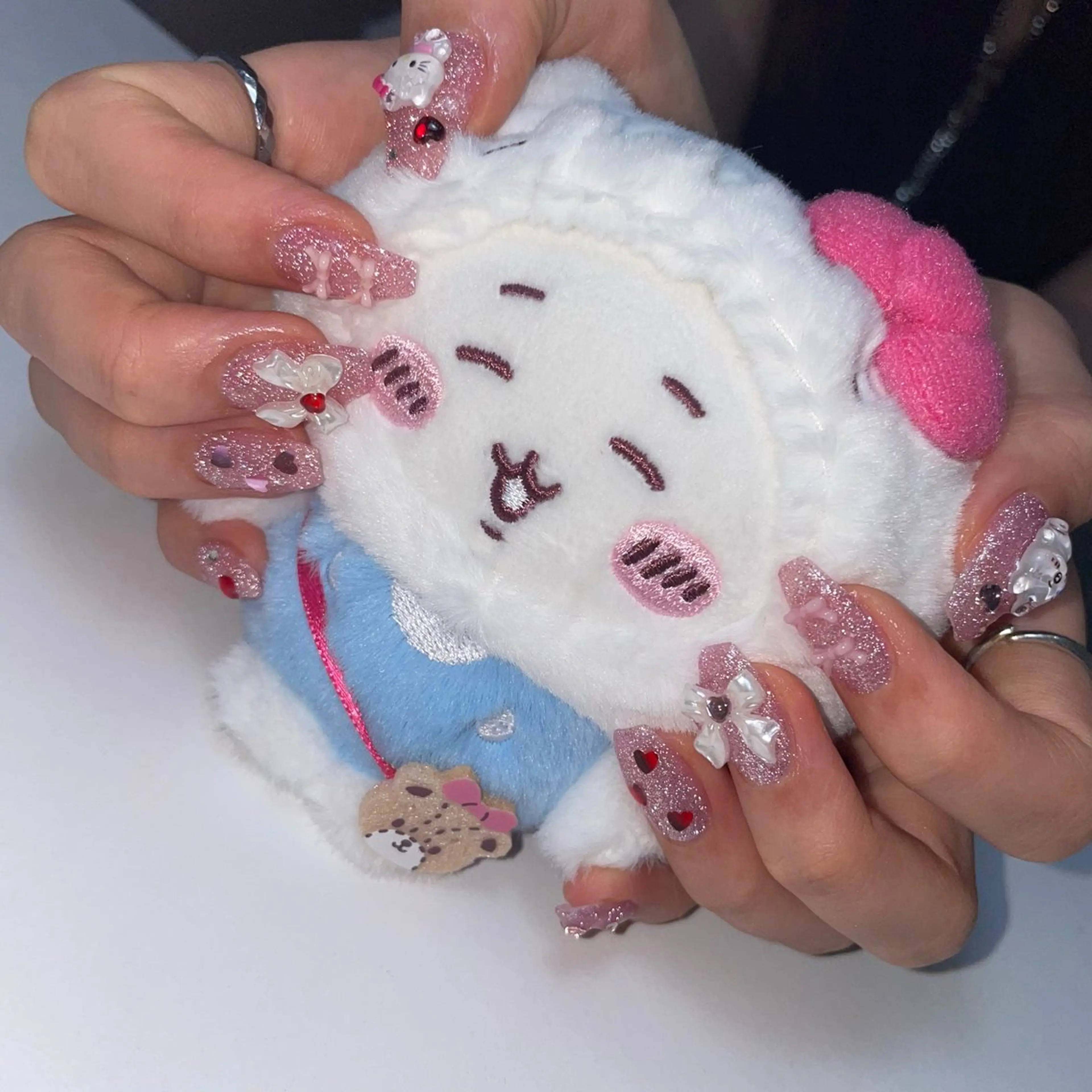 ネイル ブルー チークネイル フラッシュネイル フットネイル ジェルネイル ハンドネイル Sugar. ひかり໒꒱˚.*のネイルデザイン