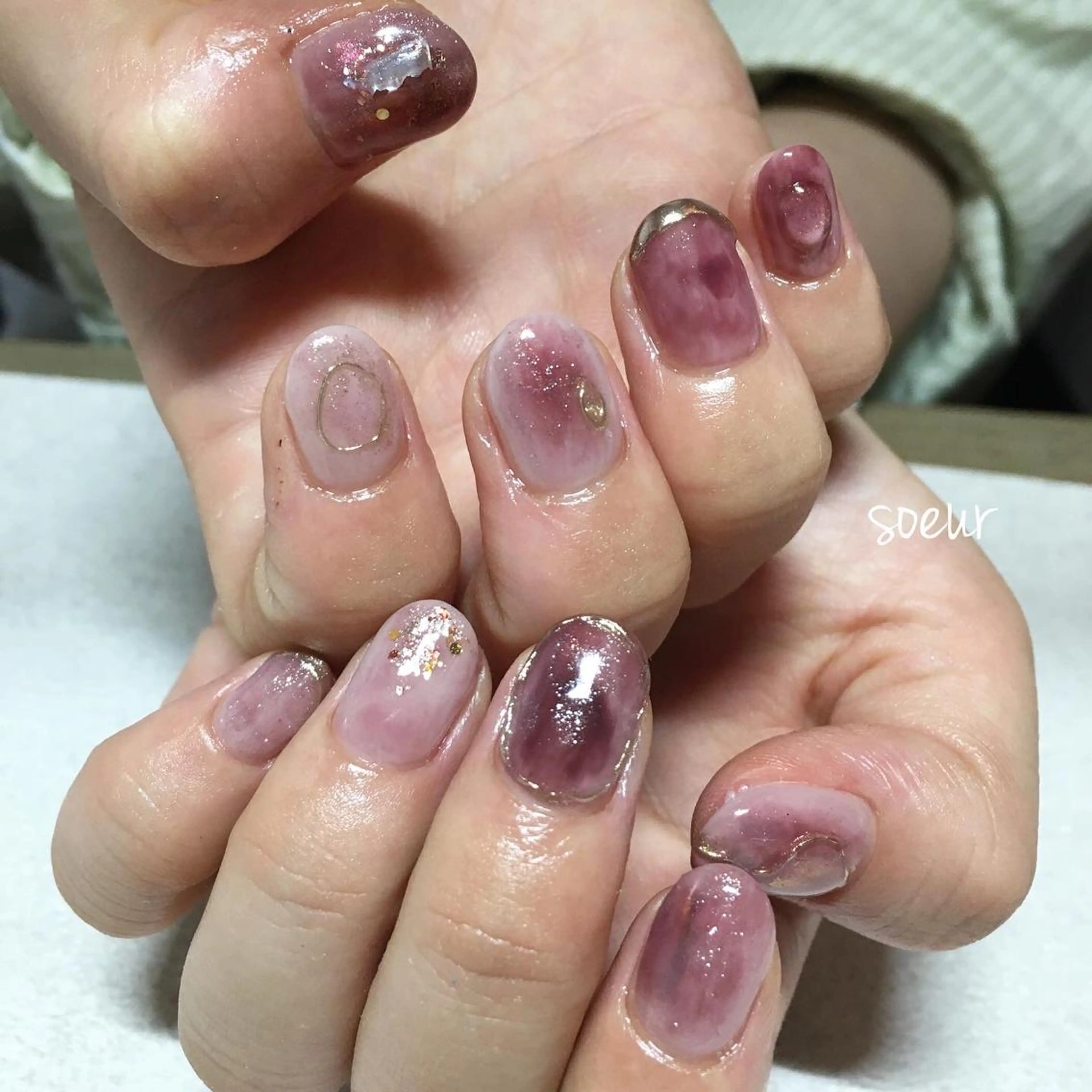 ネイル 持ち込み soeur_ 武蔵浦和のネイルデザイン