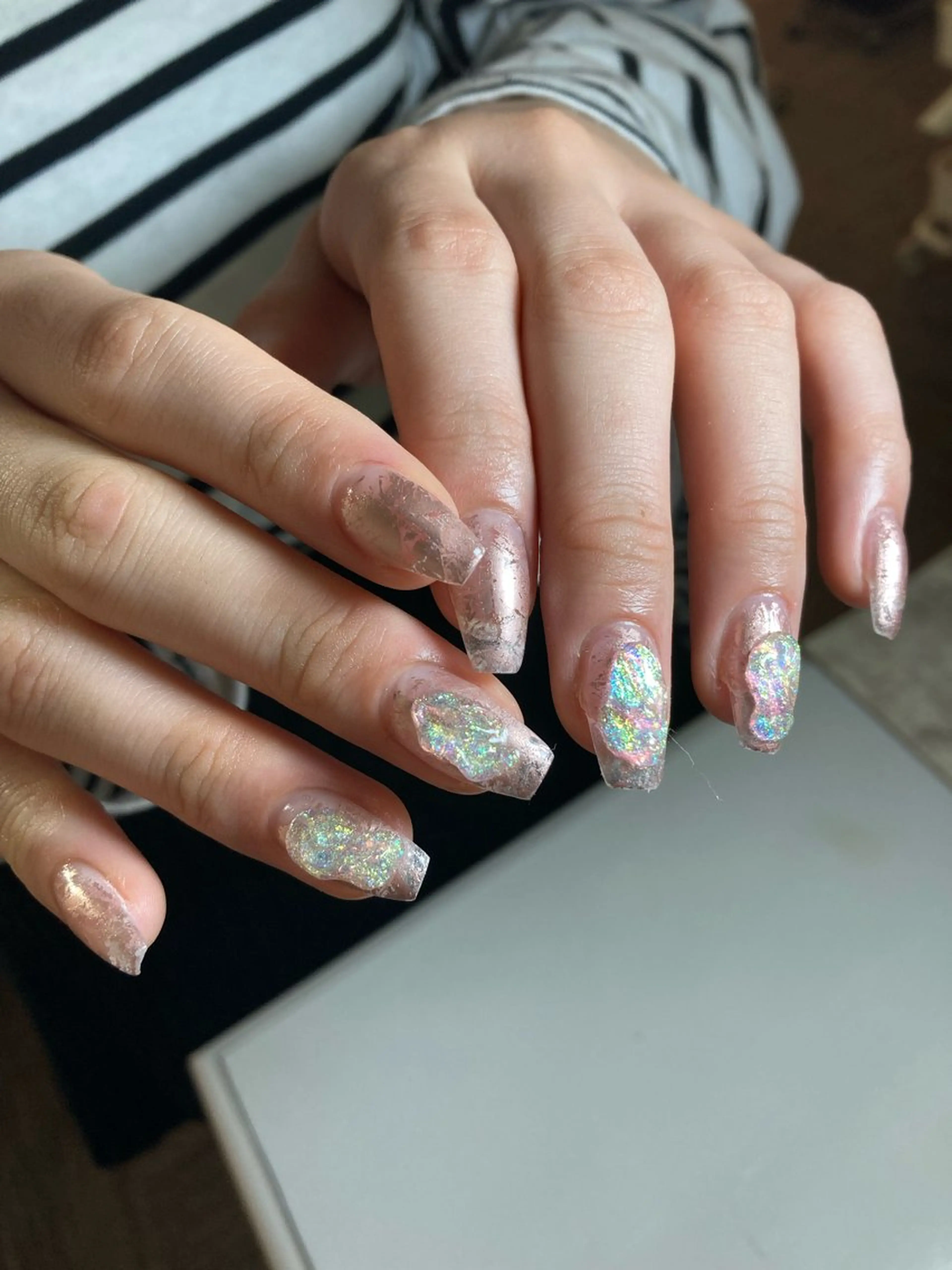 ネイル アートネイル 韓国ネイル マットネイル ミラーネイル ニュアンスネイル 🎀 D.d _nailのネイルデザイン