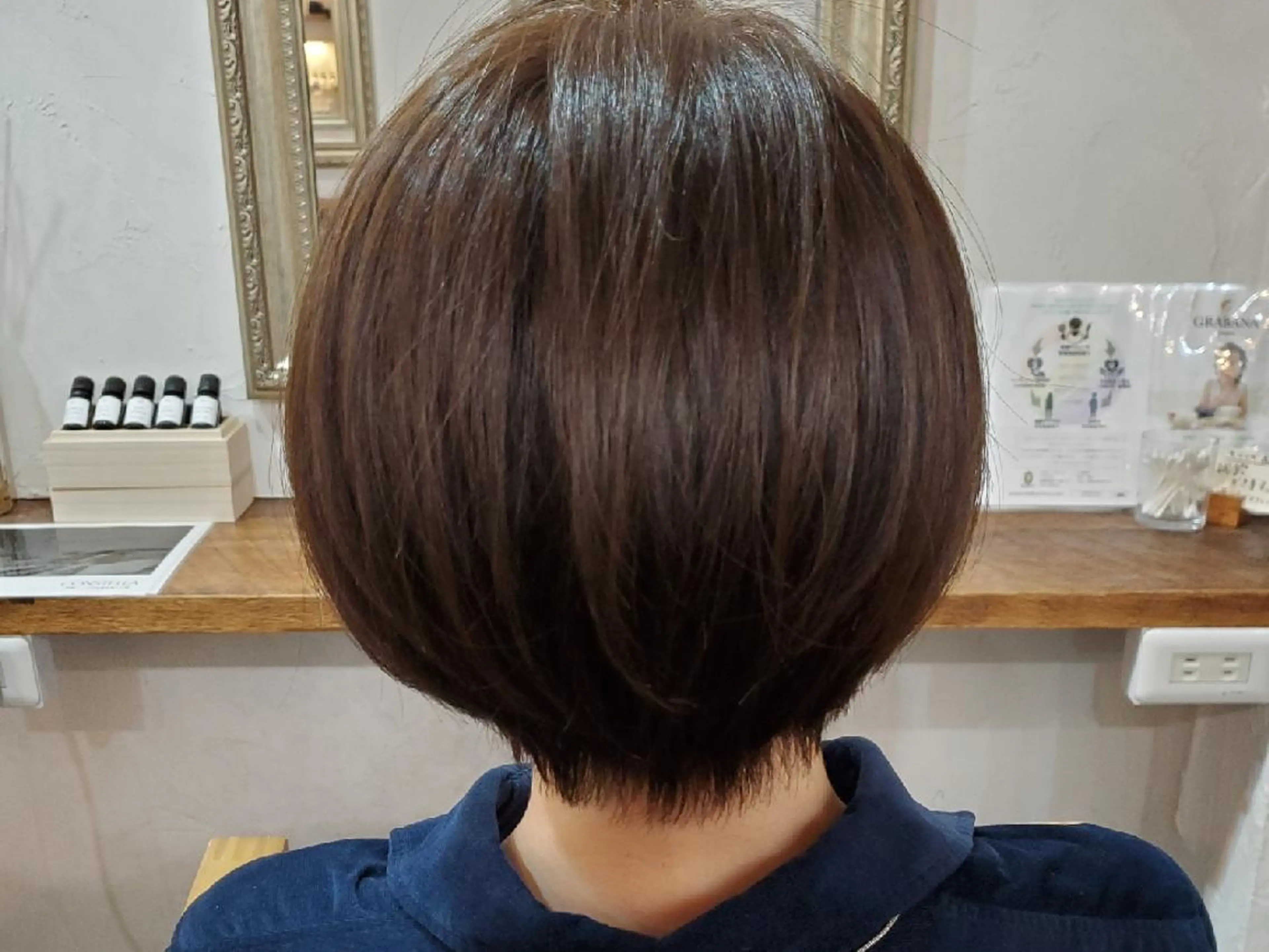 ショート カラー 韓国レイヤー柔らかい 地毛風縮毛矯正/マツのヘアスタイル