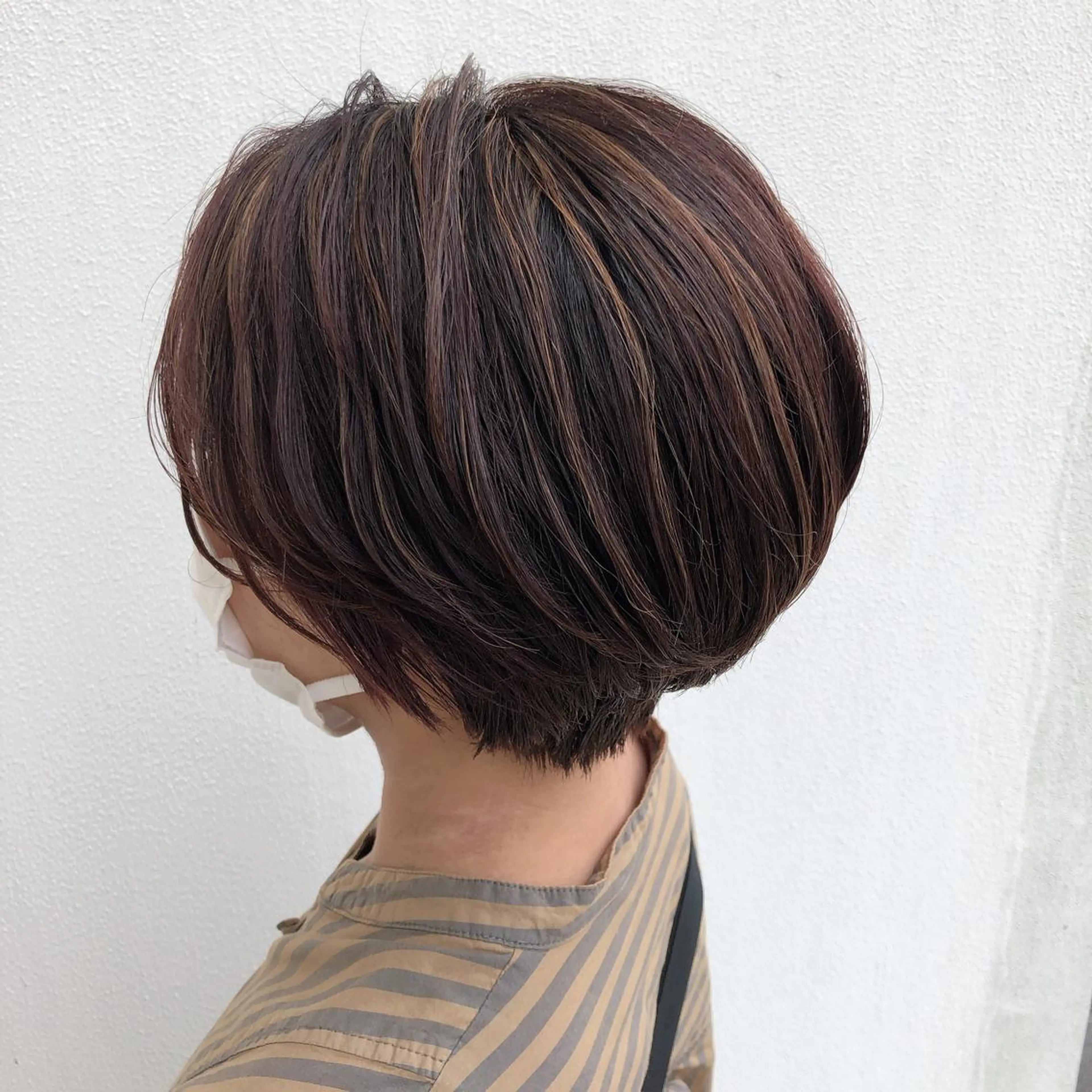 ショート カラー ハイライトカラー ハイライト ショートヘア ヤマモト マイのヘアスタイル