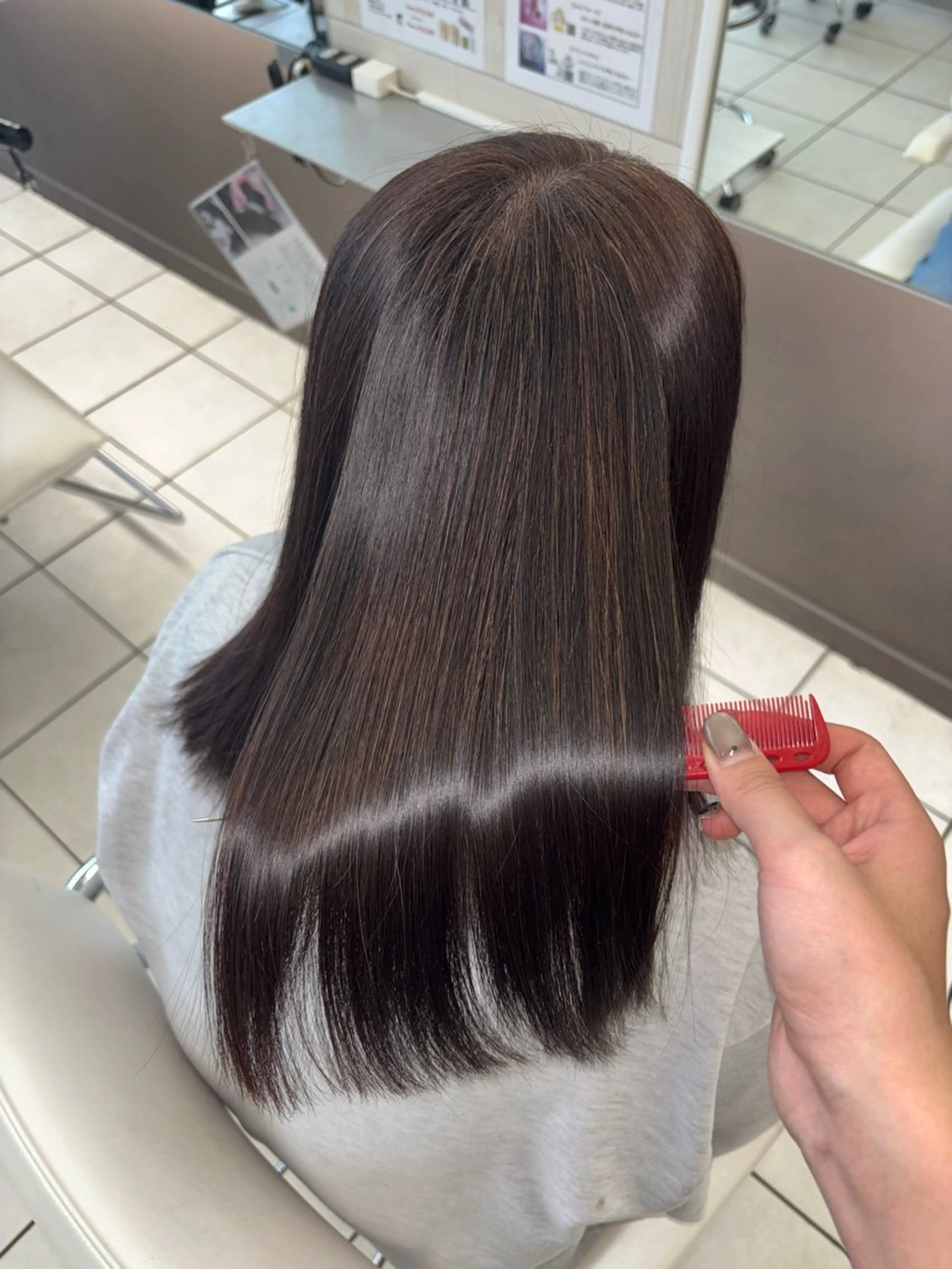 カラー 🌟美髪縮毛矯正🌟 吉田早弥のヘアスタイル