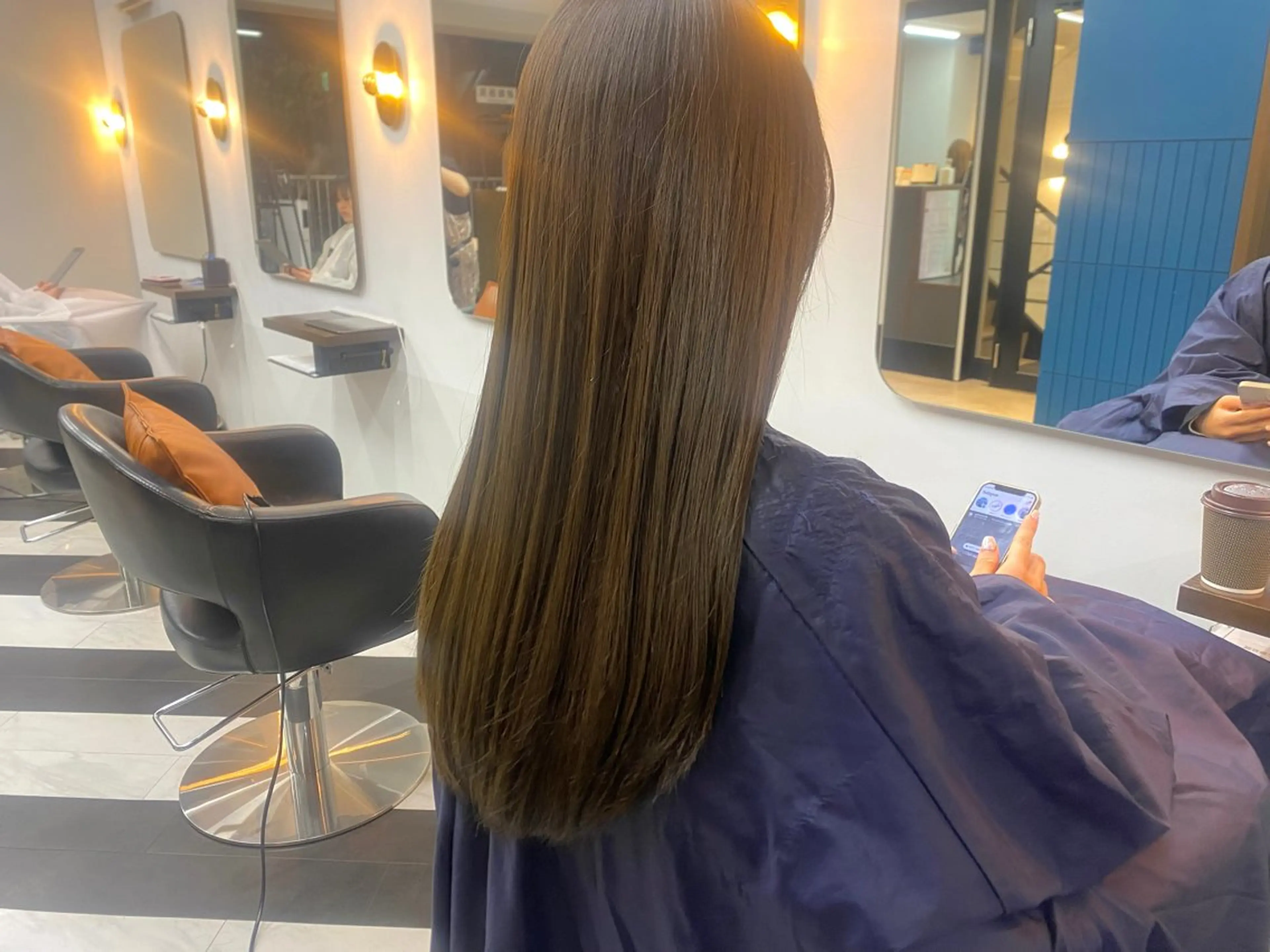 ロング カット ヘアカラー トリートメント 🦄艶髪育毛🌟毛髪 診断/セット/駒井のヘアスタイル