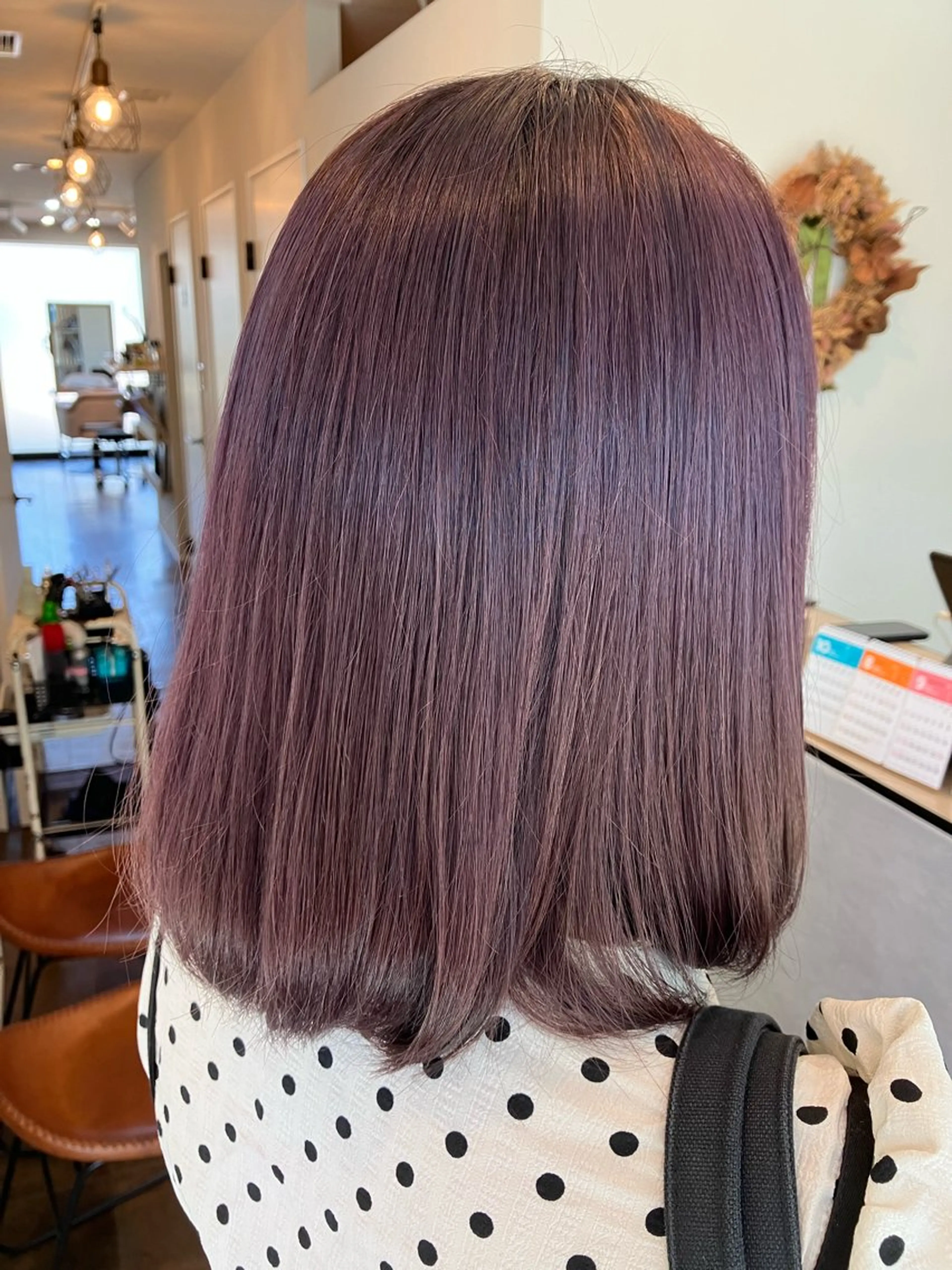 カラー ピンクカラー バイオレットカラー Hair&Make Nahoのマツエク・マツパデザイン