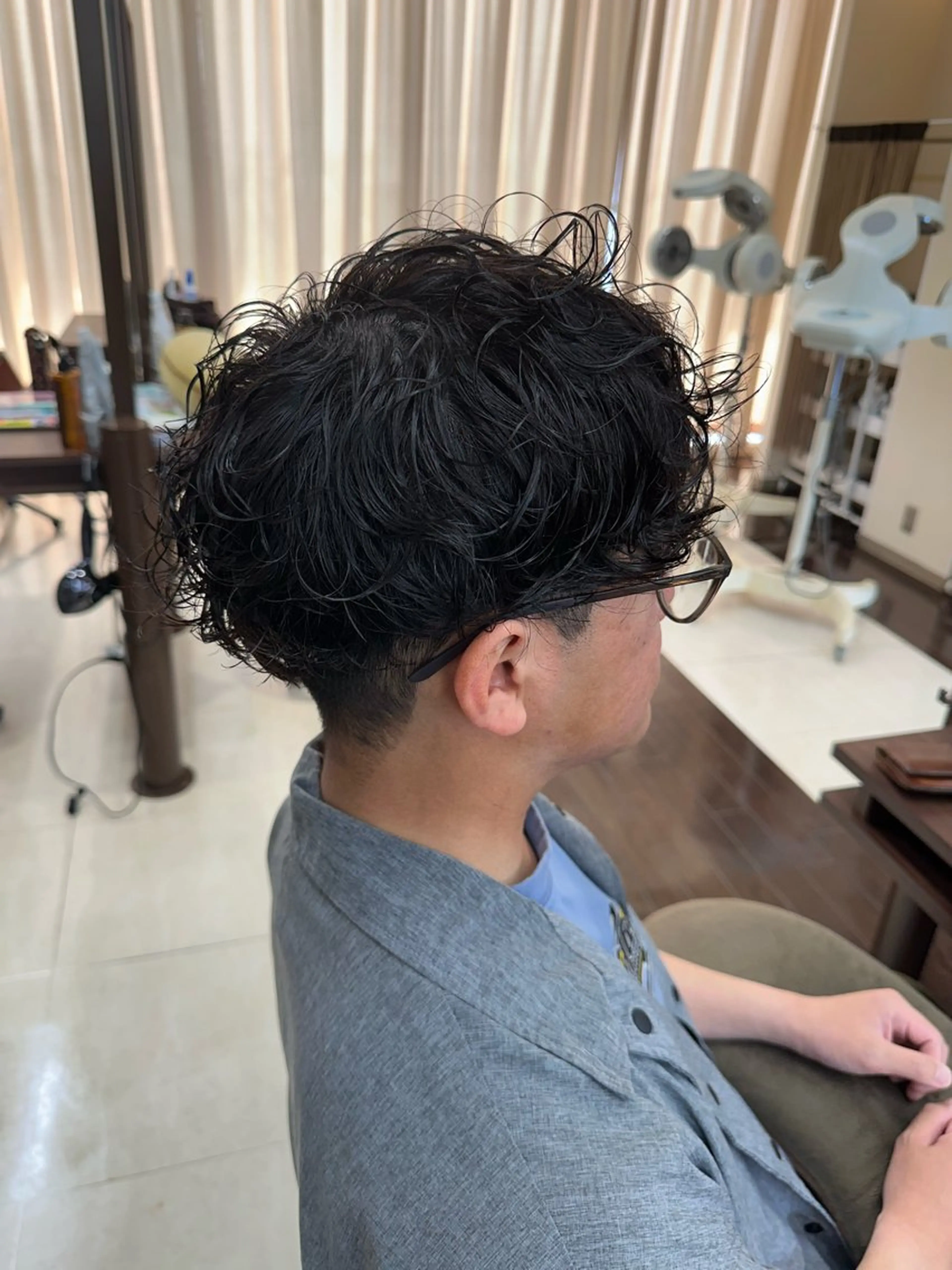 ショート カラー パーマ メンズ カット パーマ ヘアセット 毎月230人担当/ メンズヘア/清和武虎のヘアスタイル