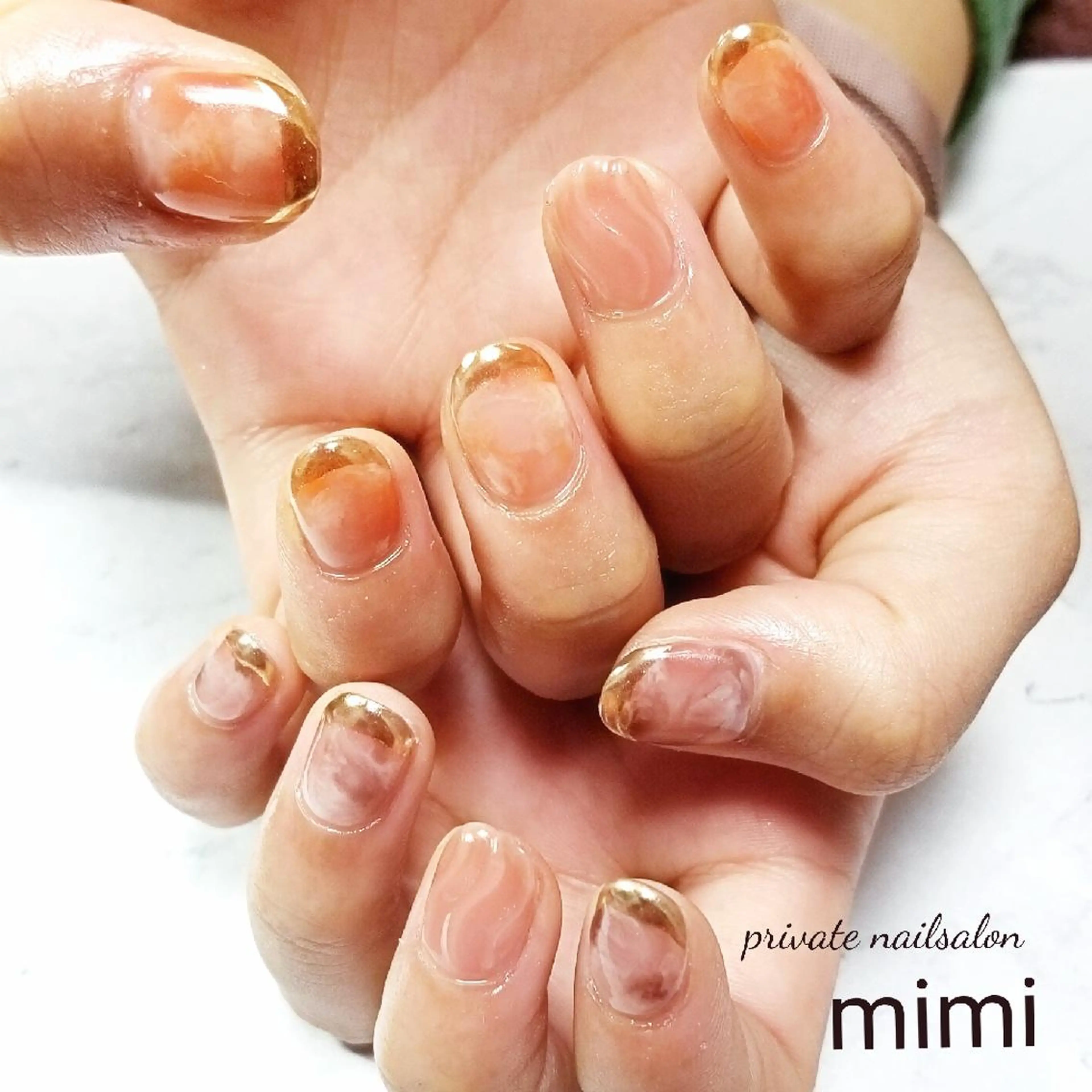 ネイル ニュアンスネイル ハンドネイル 博多ネイル ｍｉｍｉのネイルデザイン
