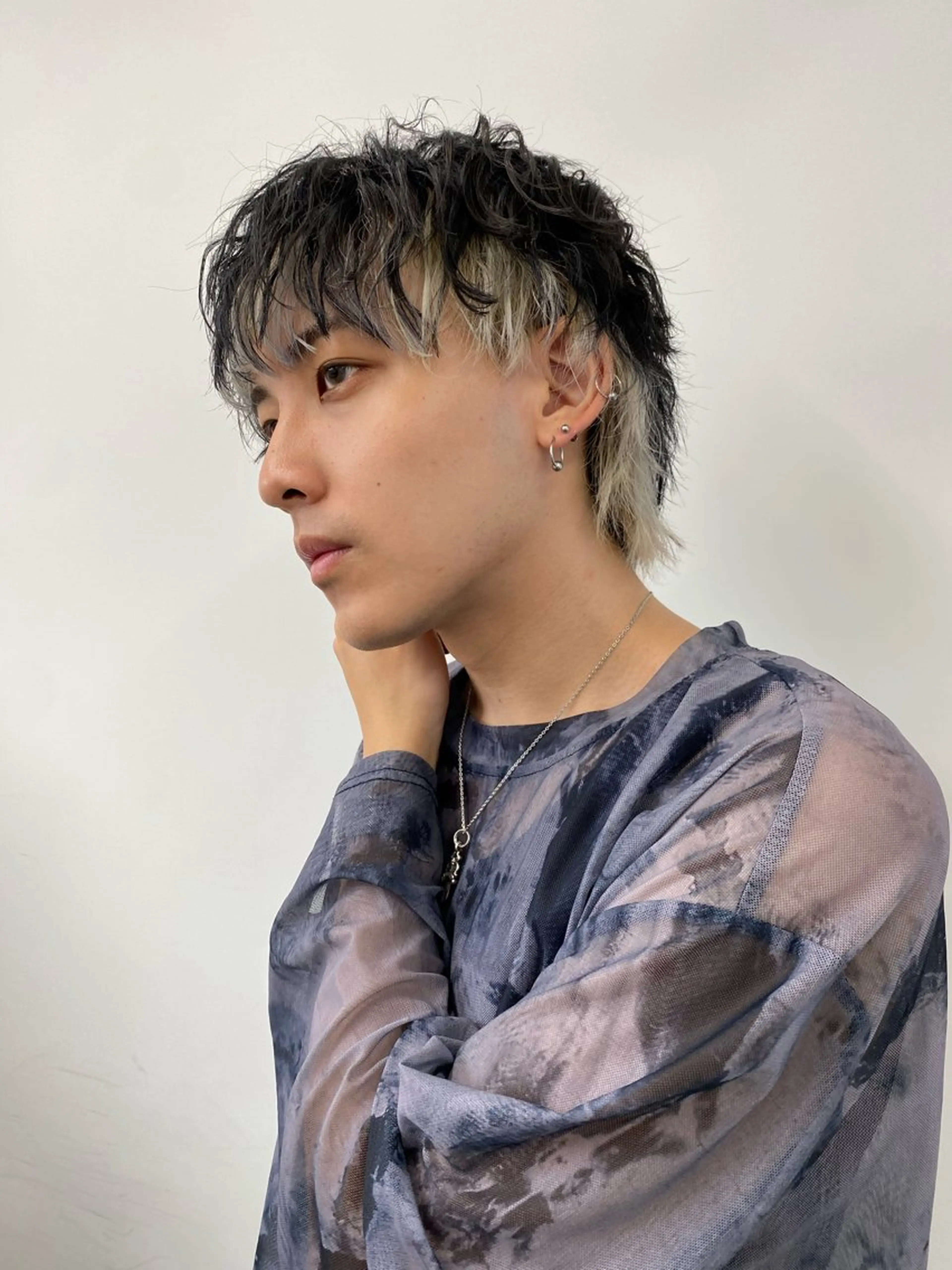 ショート カラー パーマ ヘアアレンジ メンズ メンズインナーカラー インナーカラー メンズ特化酒井翔太 /メンズカット/名駅のヘアスタイル