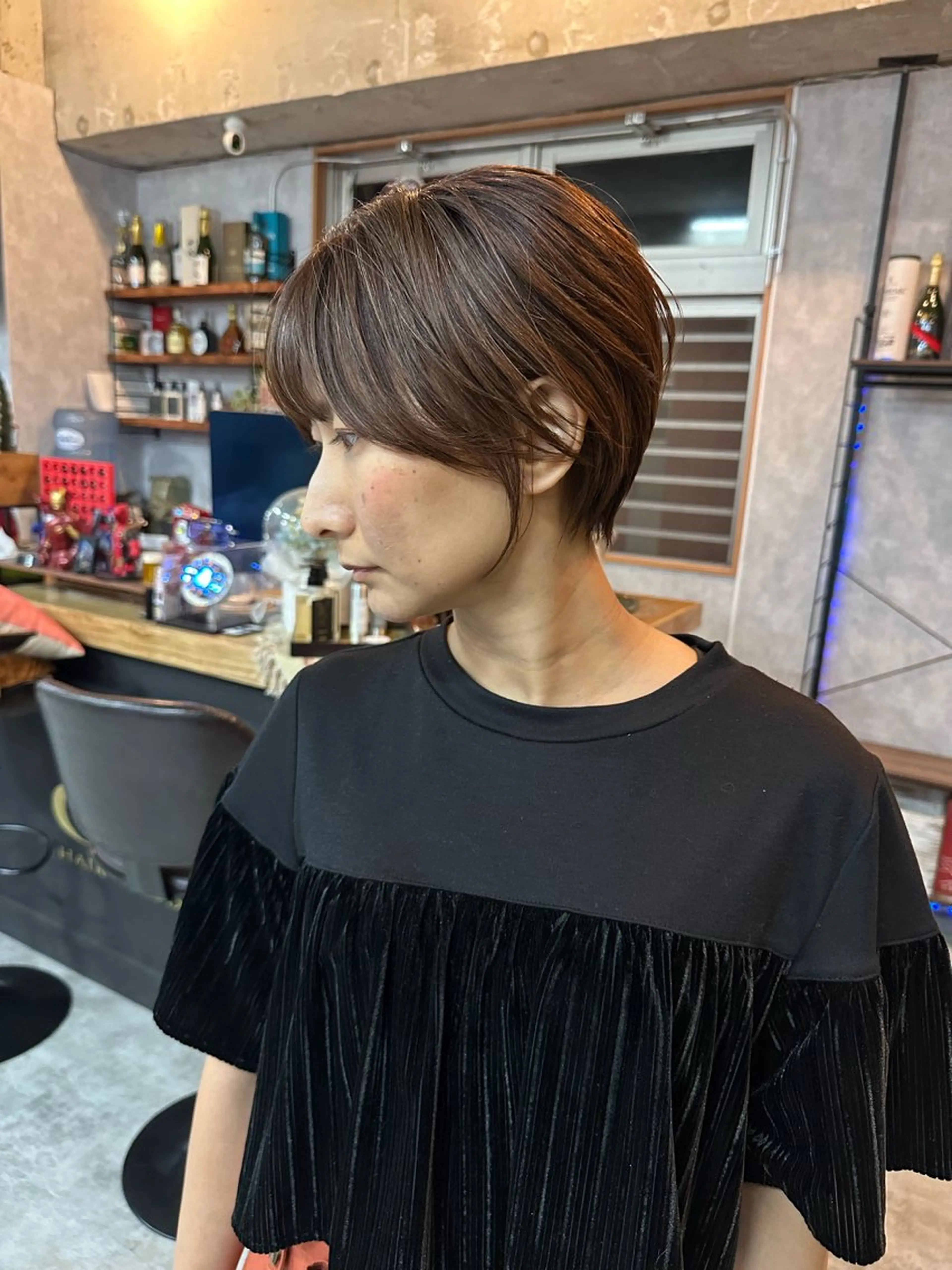 ショート 切りっぱなしボブ ショートボブ ハンサムショート 丸みショート ボブ C’LD hair  produce /シールドヘア所属・モテ髪/ボブ/ショー ト/アダチフウトのヘアスタイル