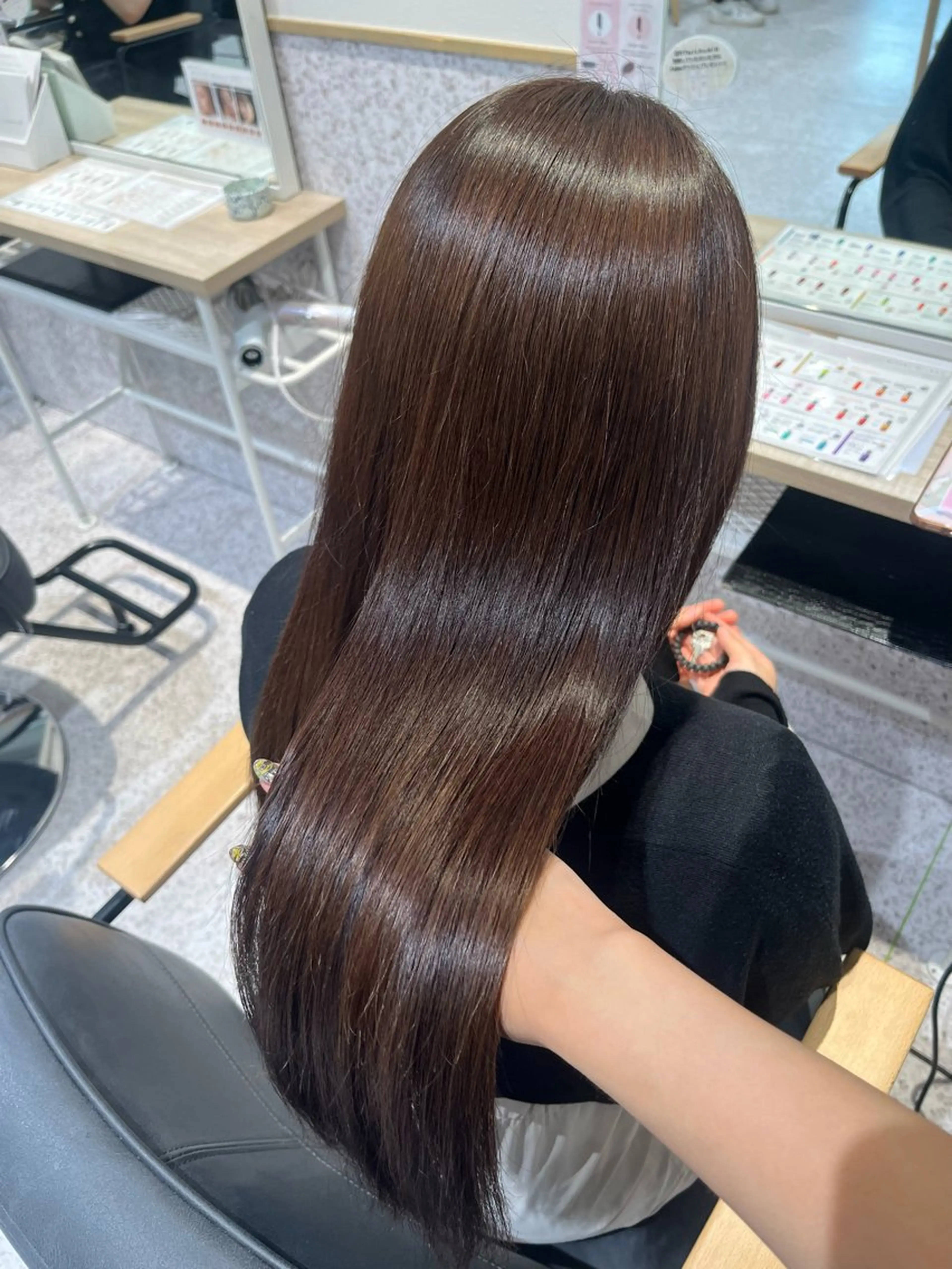 【リピーター様⭕️💕】毛先カット+ワンカラー+限定Aujuaトリートメントの写真