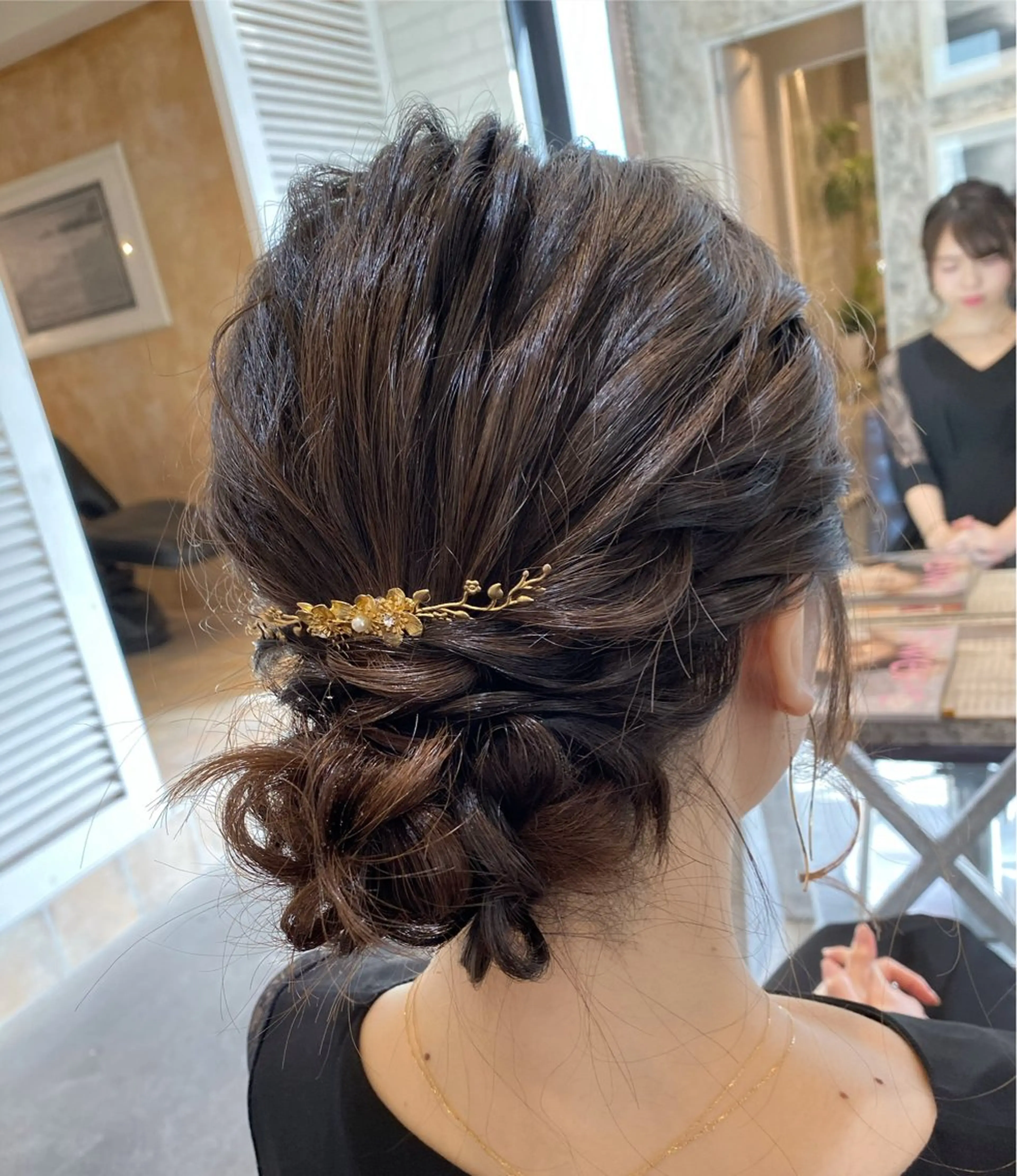 セミロング カラー ヘアアレンジ 塚本 昂のヘアスタイル