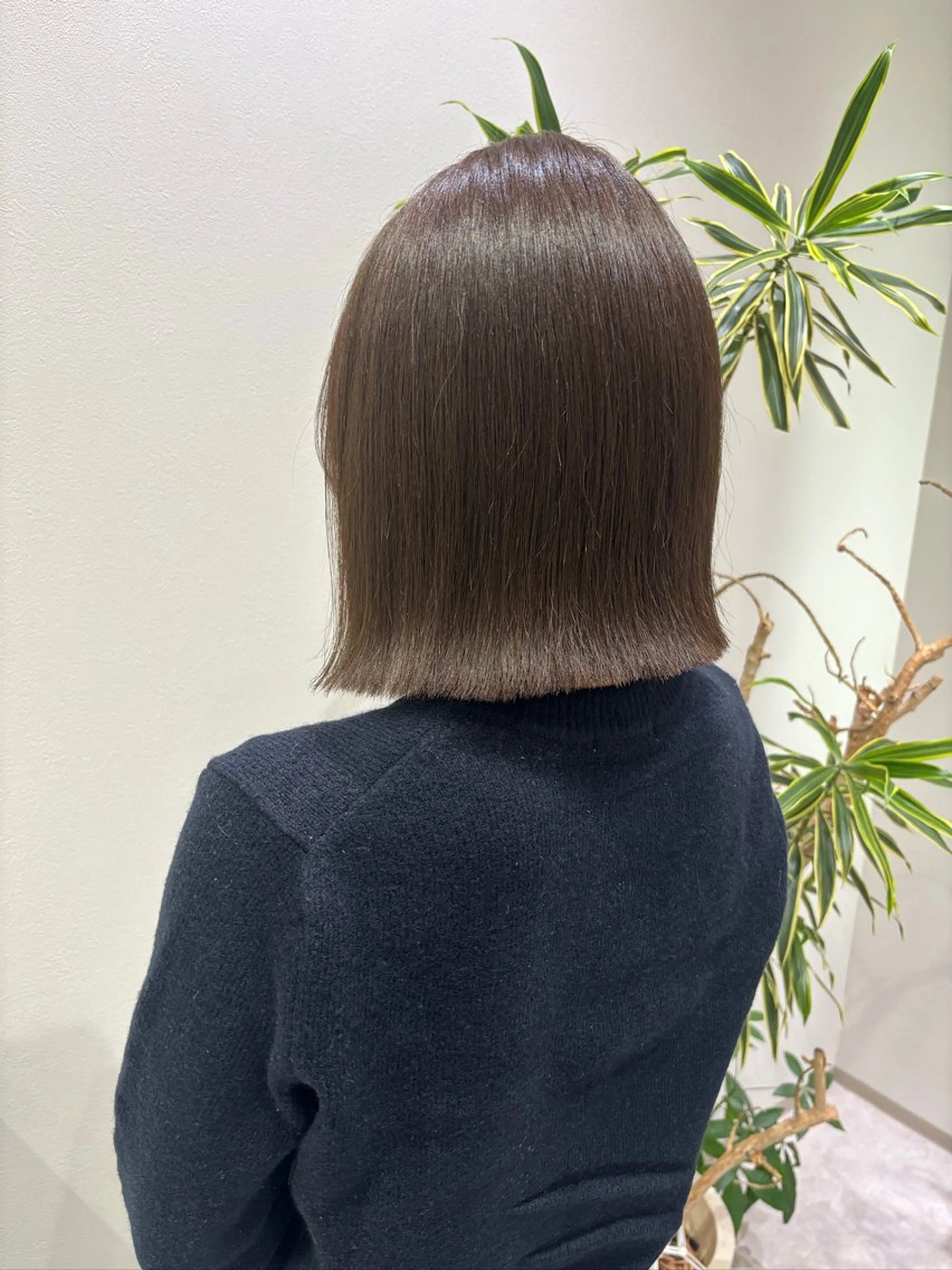 ショート 切りっぱなしボブ ボブ カット ヘアカラー トリートメント HARUKA🍒 toccaのヘアスタイル