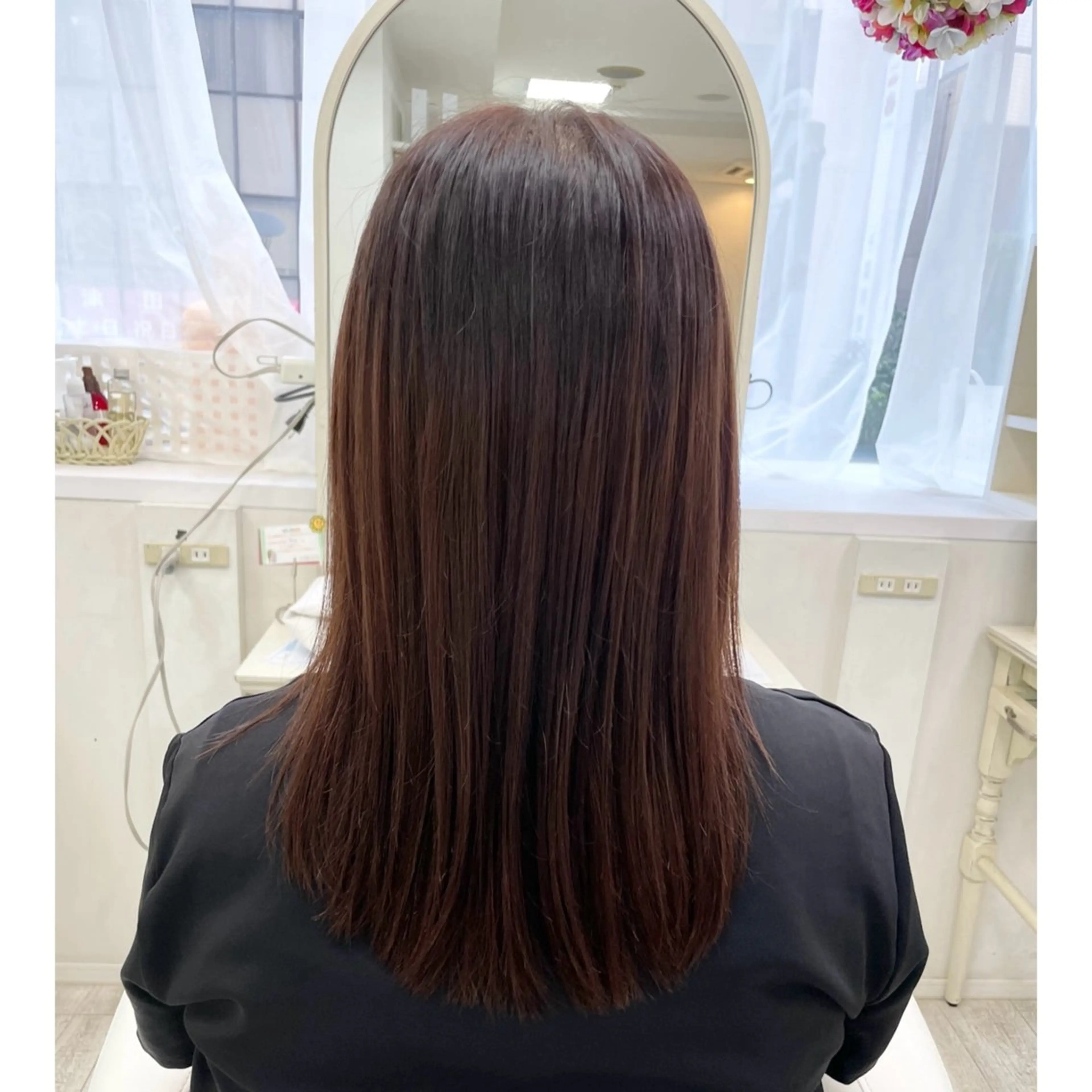 セミロング カラー ブラウンカラー 町田 あみのヘアスタイル