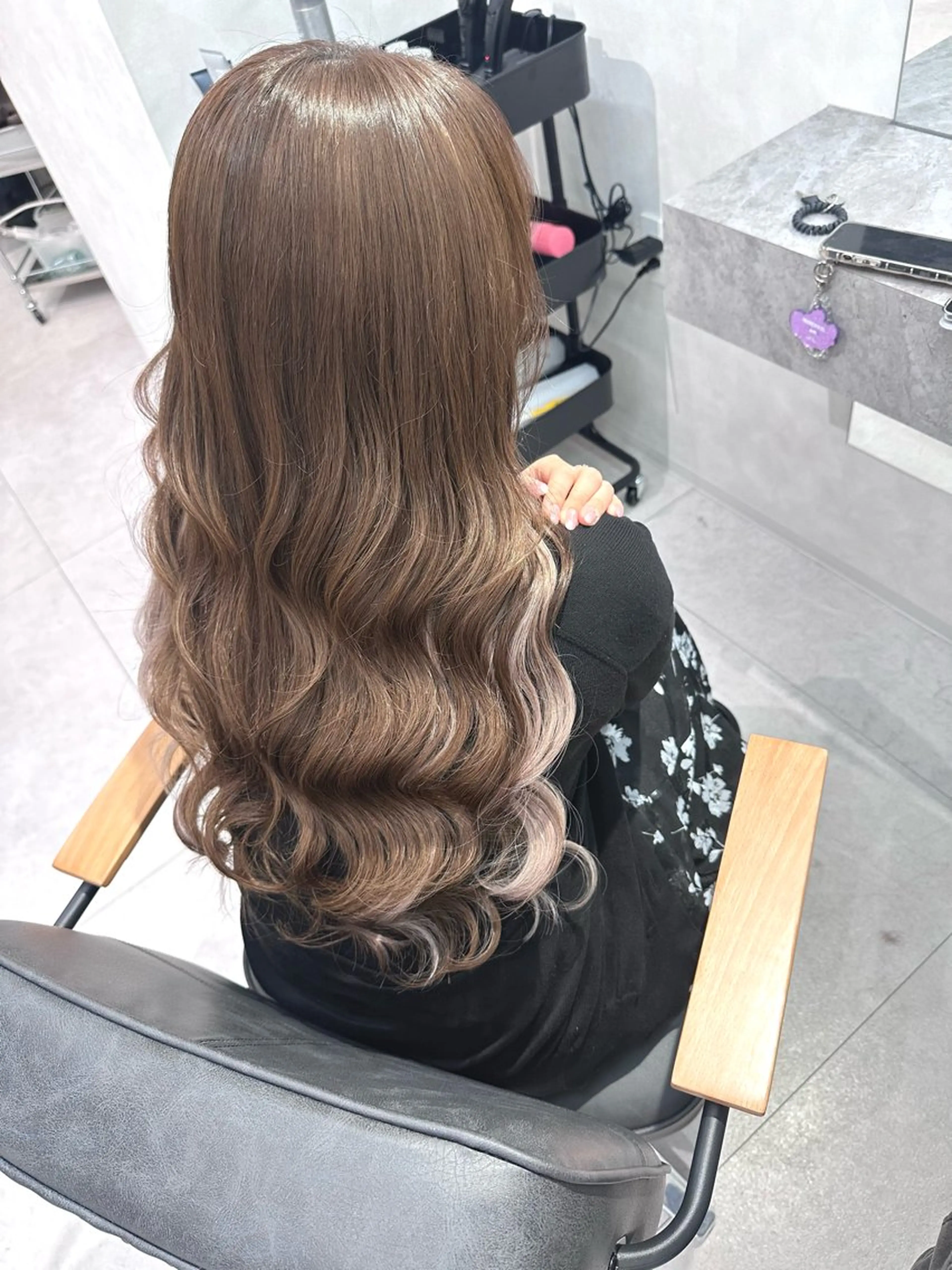 セミロング シールエクステ エクステ ヘアカラー トリートメント エクステ 💎lino _by _ACNE💎 🧸のヘアスタイル