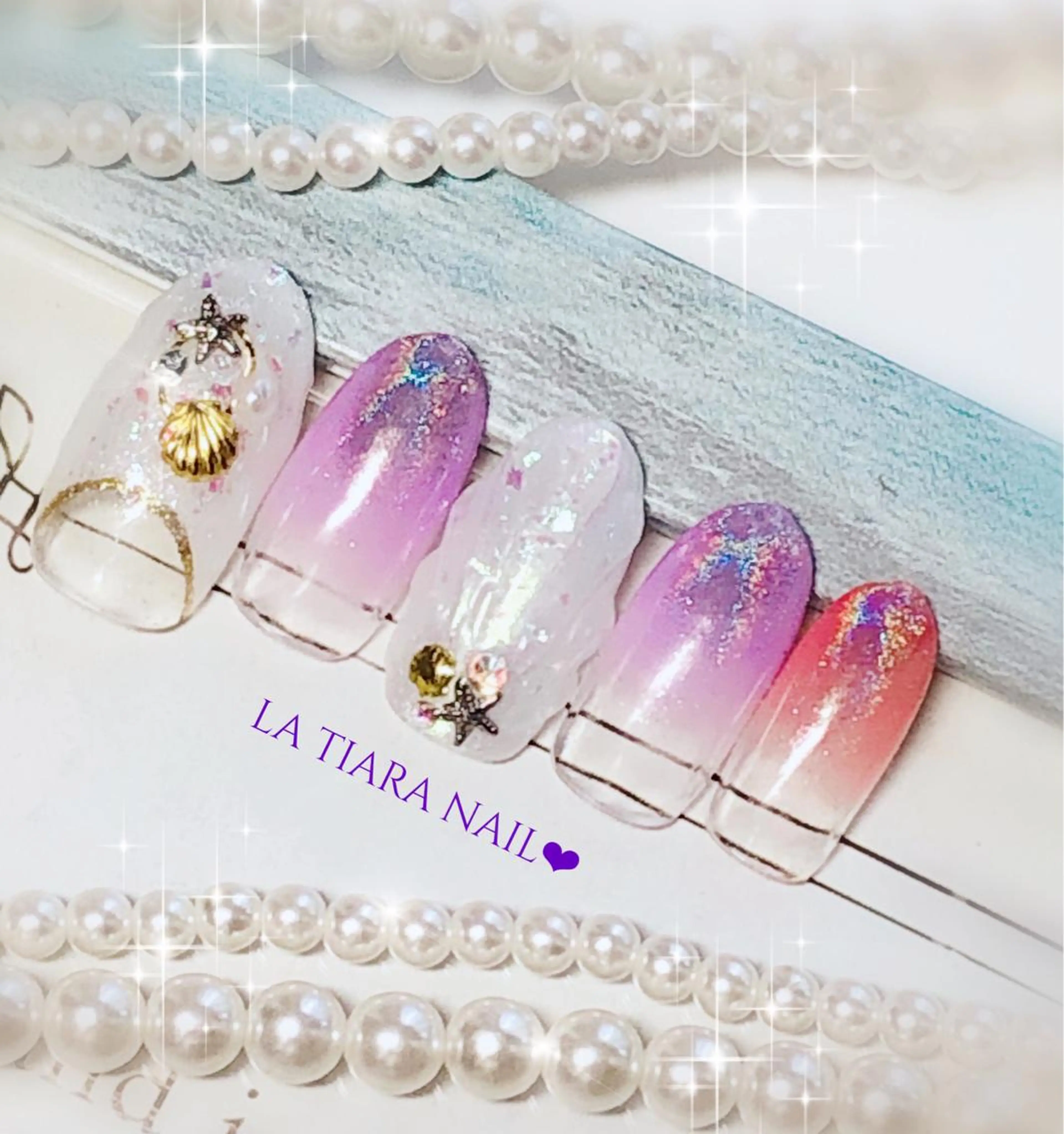 ネイル ハンドネイル Blue bird  nailのネイルデザイン