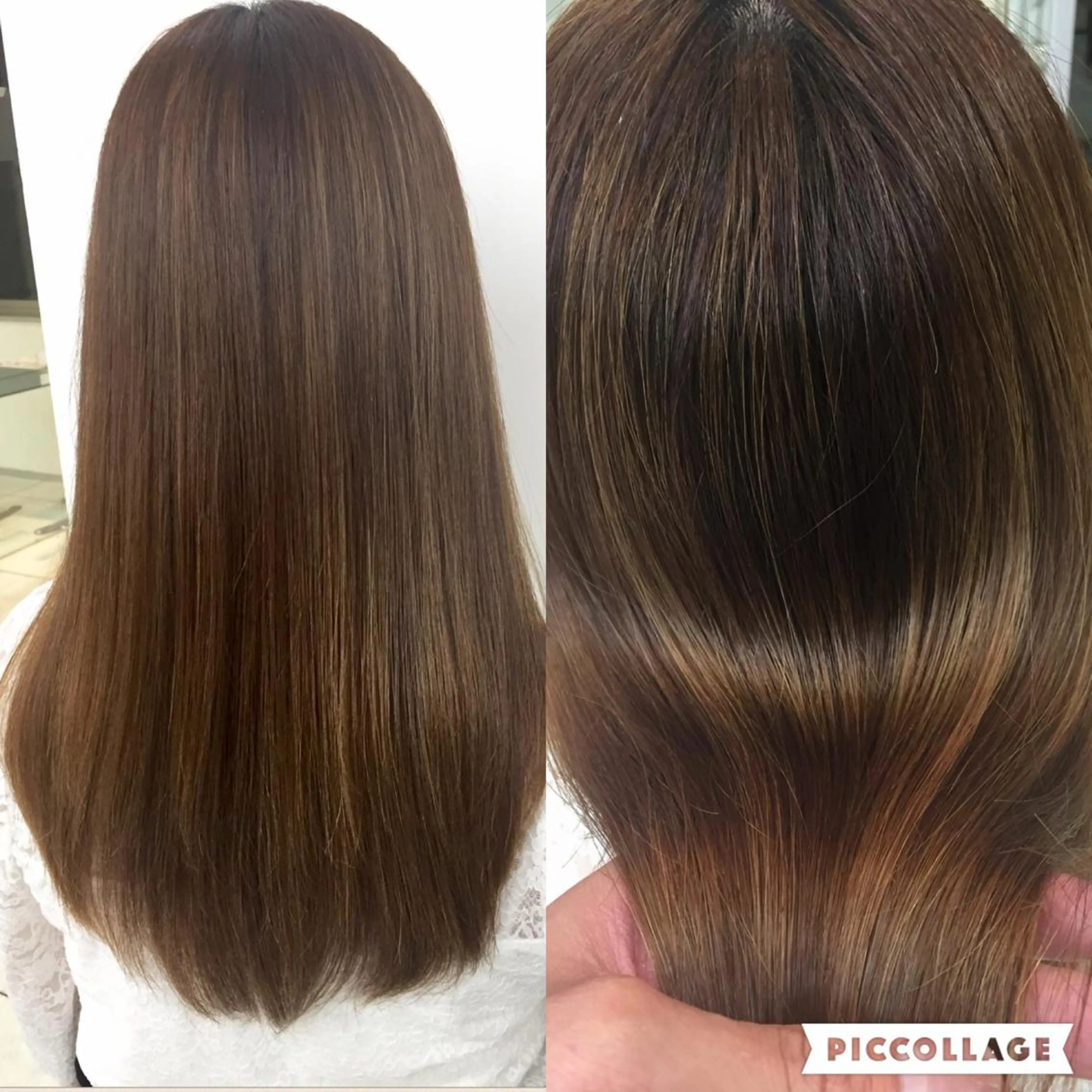 セミロング カラー トリートメント カット トリートメント 岩崎 裕司のヘアスタイル