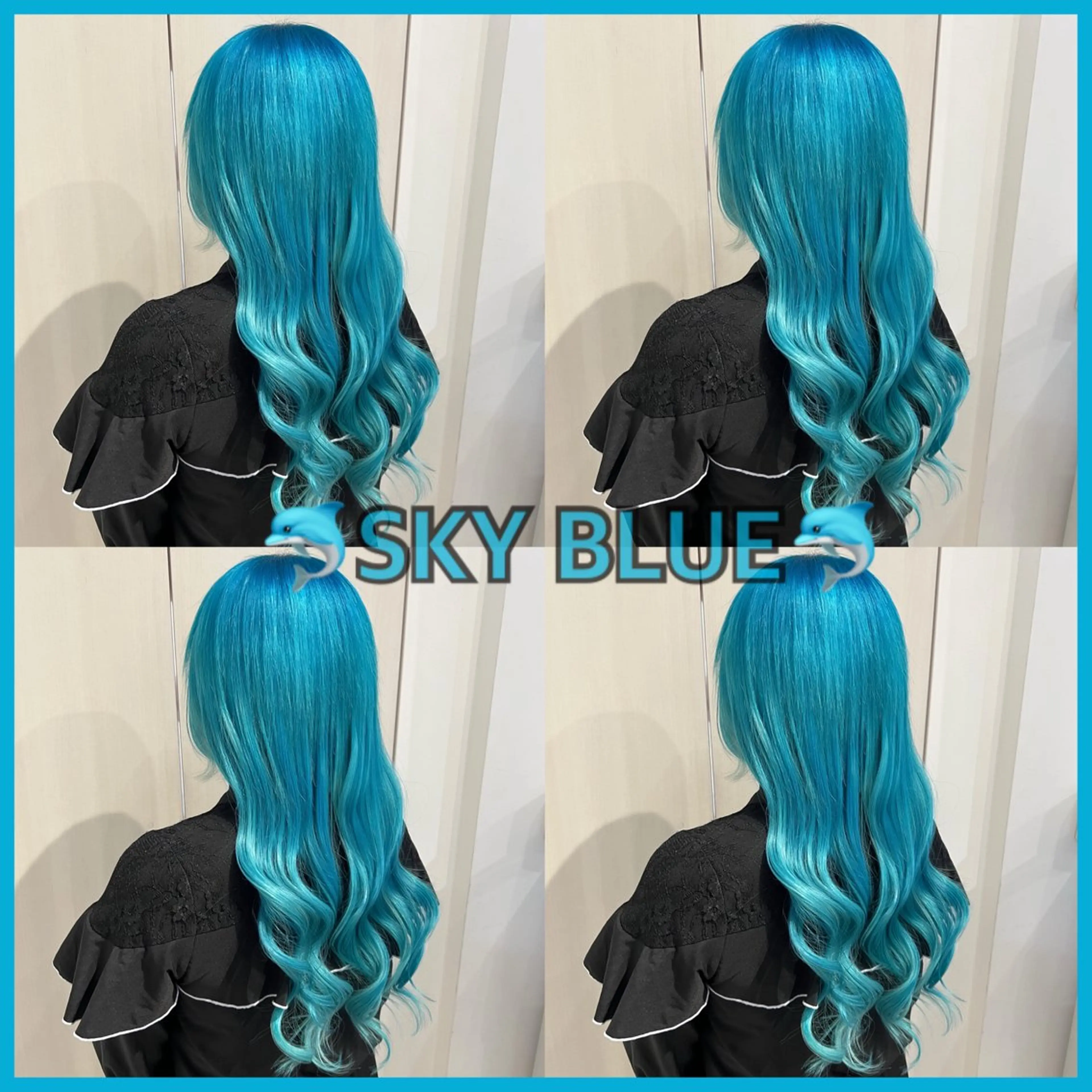 ロング カラー ブルーカラー エクステ ヘアカラー エクステ 🦋エクステ🦋 TOMOKAのヘアスタイル