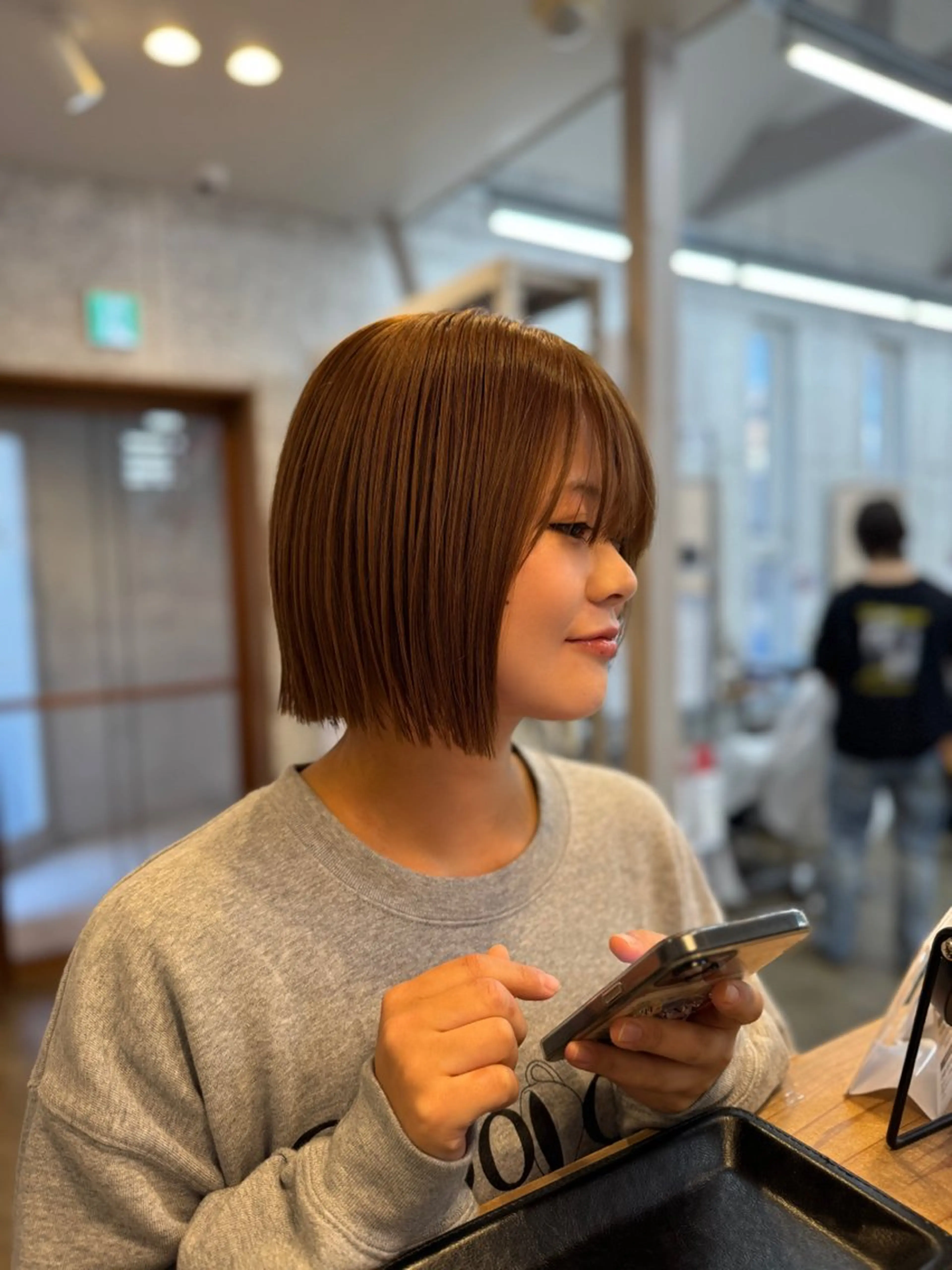 ブリーチなしWカラー＋髪質改善トリートメント(25,410→13,200)の写真