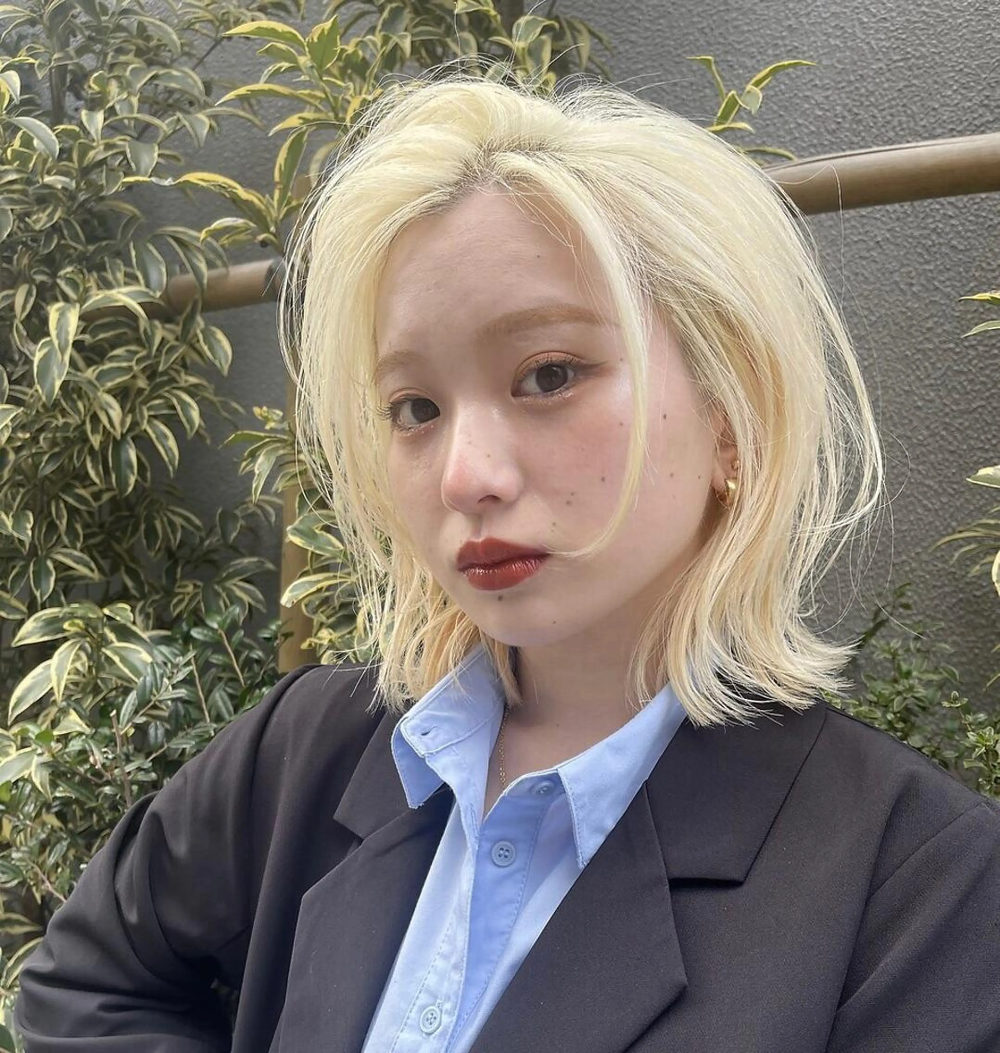 ショート カラー 矢島颯哉/ハイトーン ブリーチカラー💎のヘアスタイル