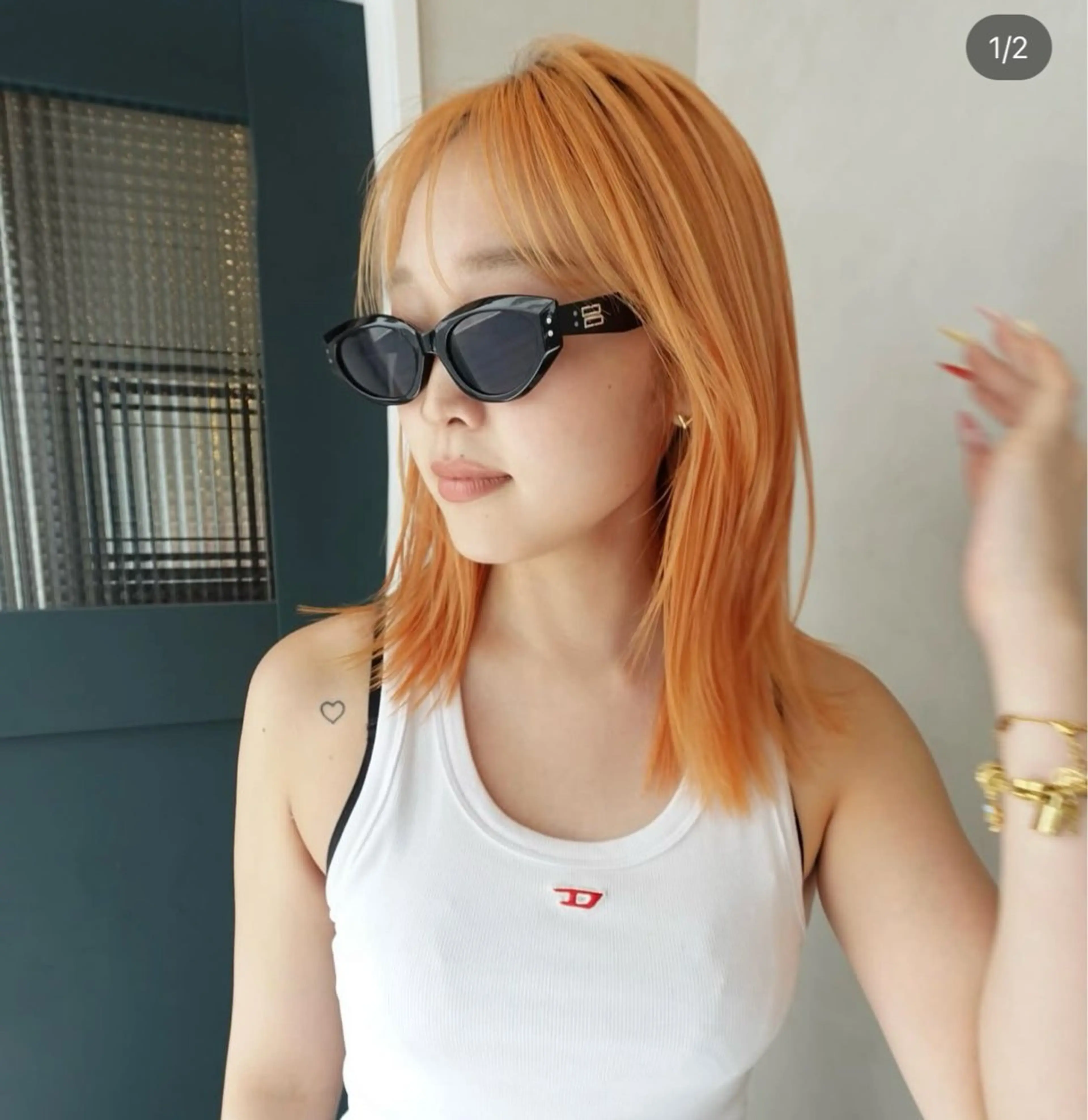 ミディアム ヘアカラー トリートメント udaハイトーン /ボブ/レイヤーのヘアスタイル