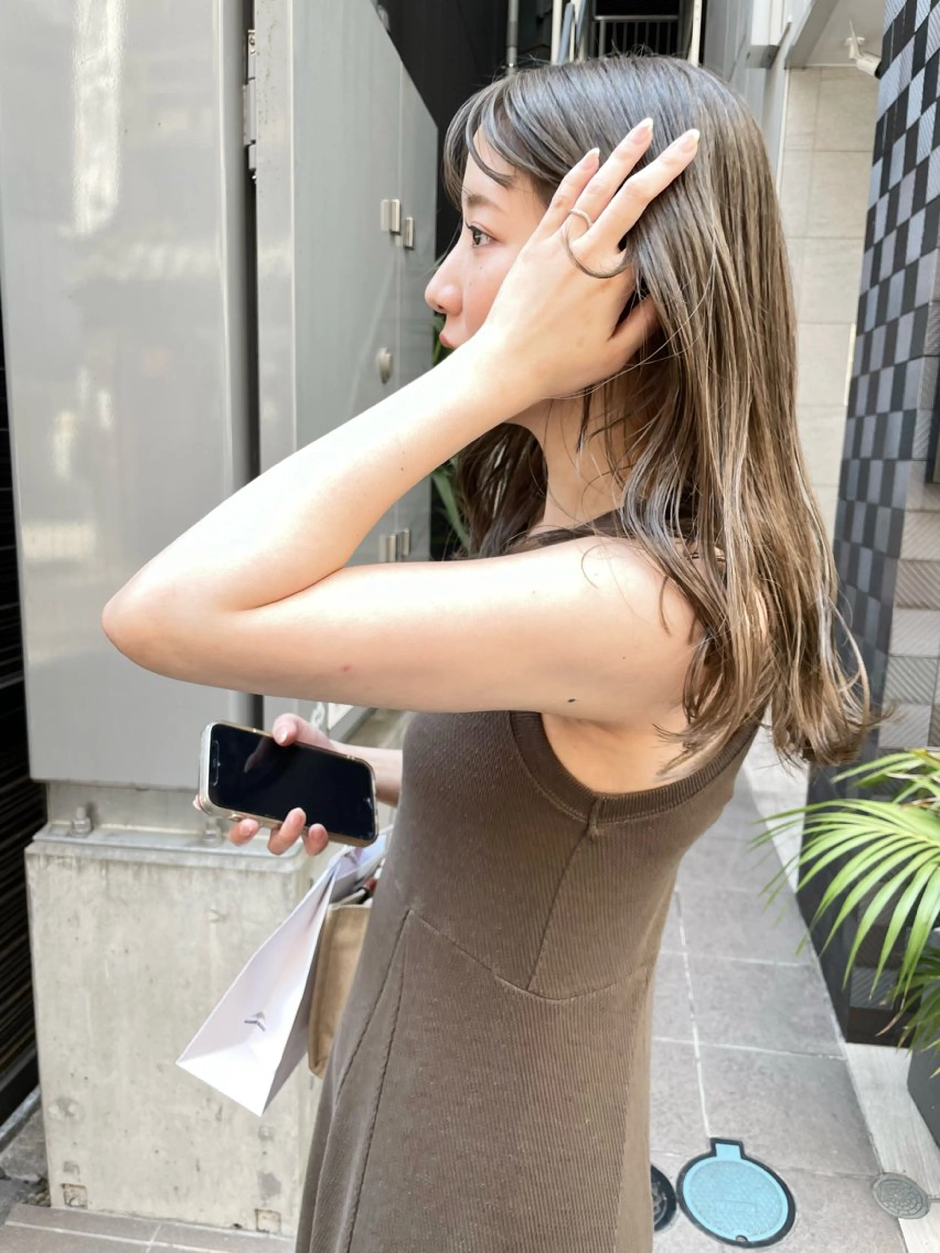 セミロング カラー ダブルカラー🦖 /髪質改善⚡️しおりのヘアスタイル