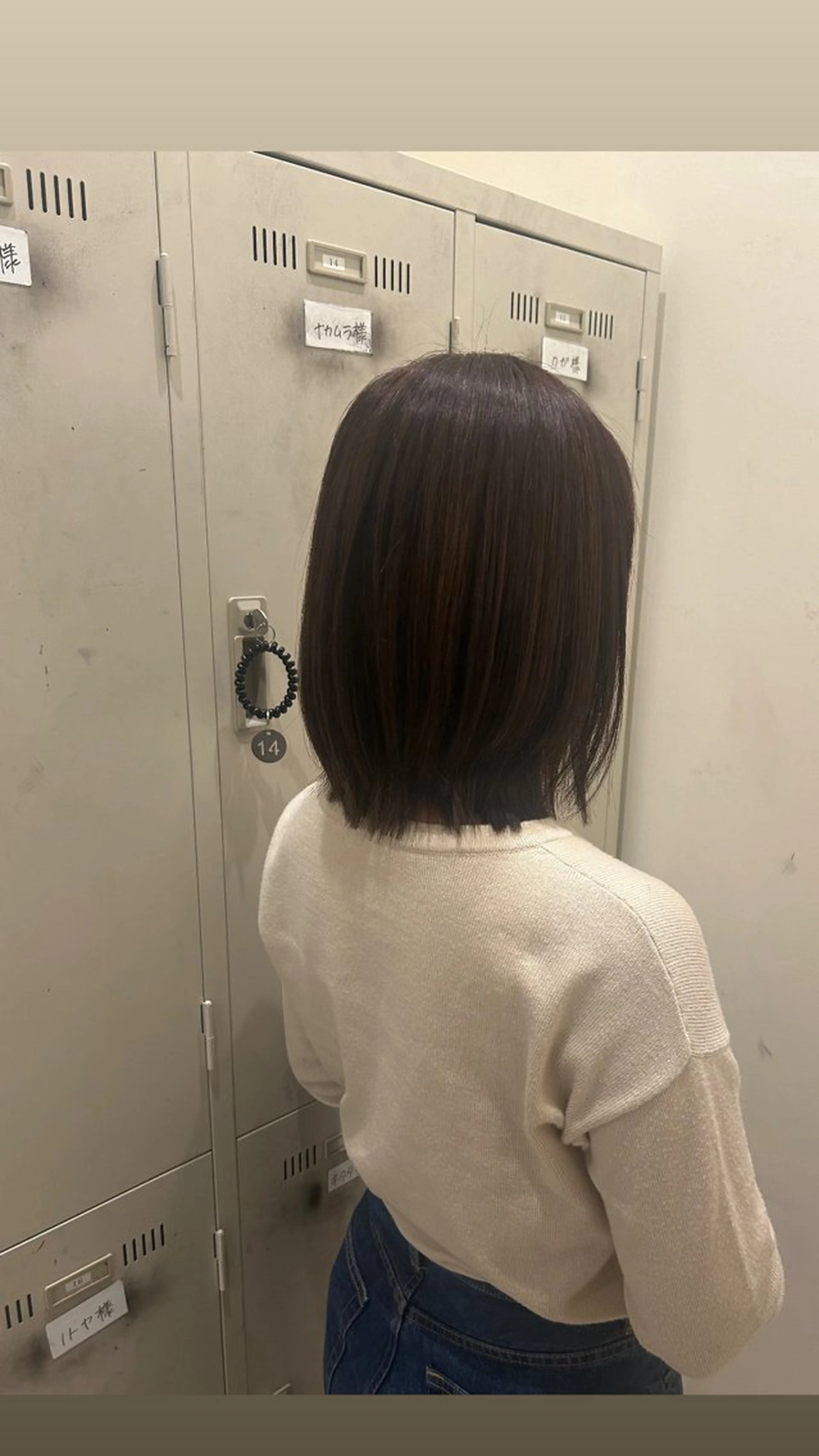 ミディアム ボブレイヤー ボブ レイヤーカット 水木 里咲のヘアスタイル