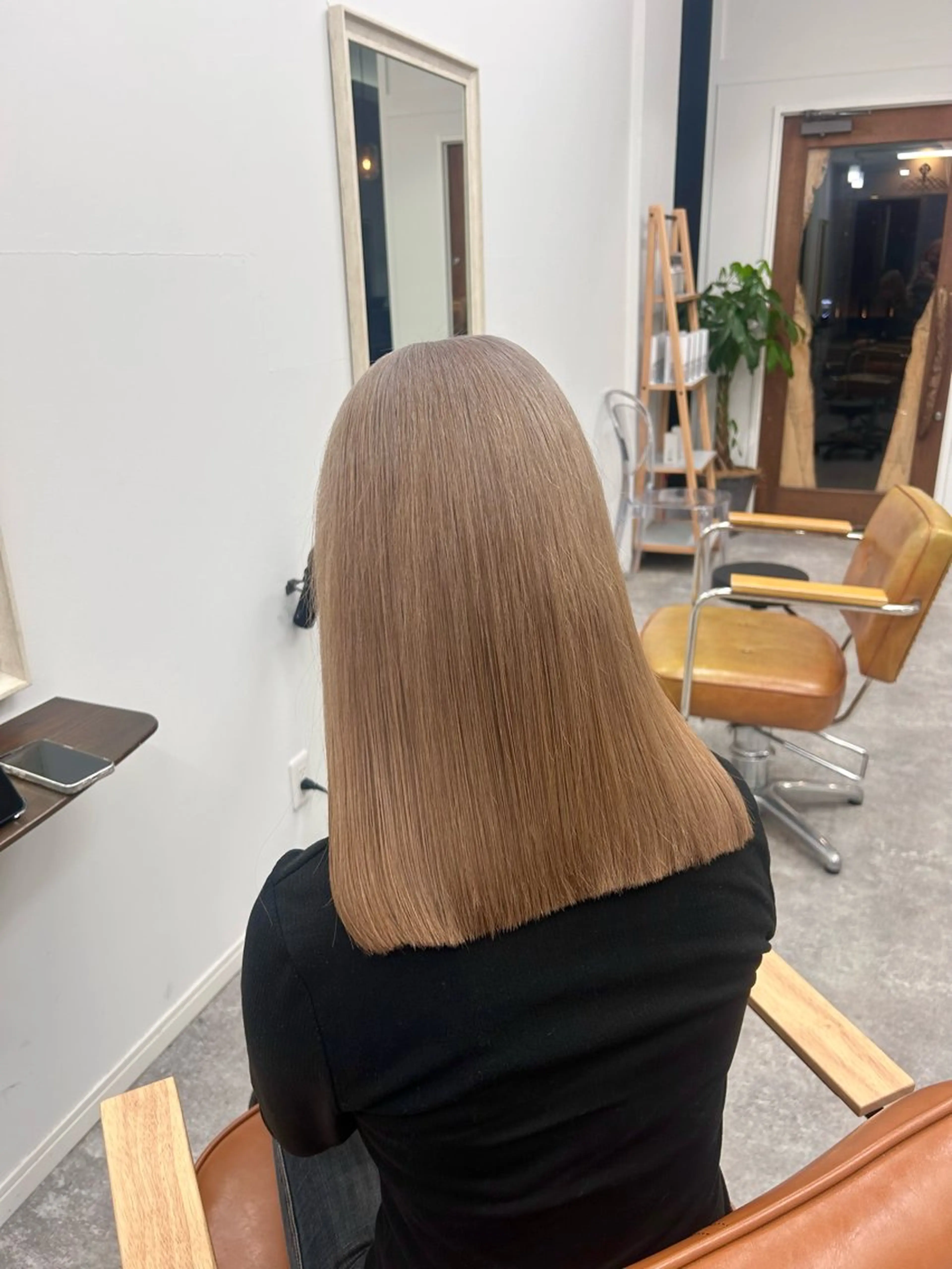 ミディアム ヘアカラー 金澤 希空のヘアスタイル