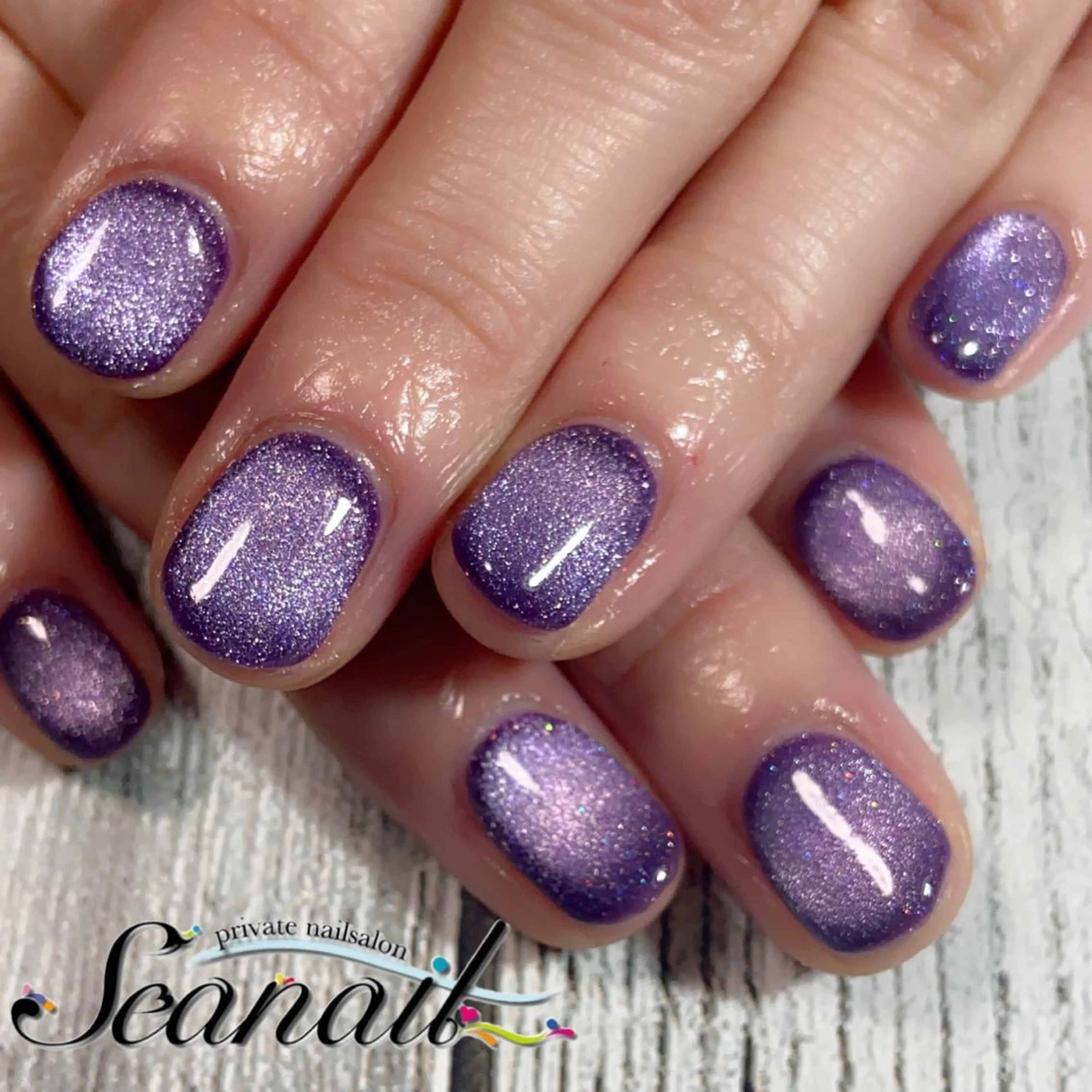 ネイル アートネイル フットネイル ジェルネイル キラキラネイル マグネットネイル 小尾 栞のネイルデザイン