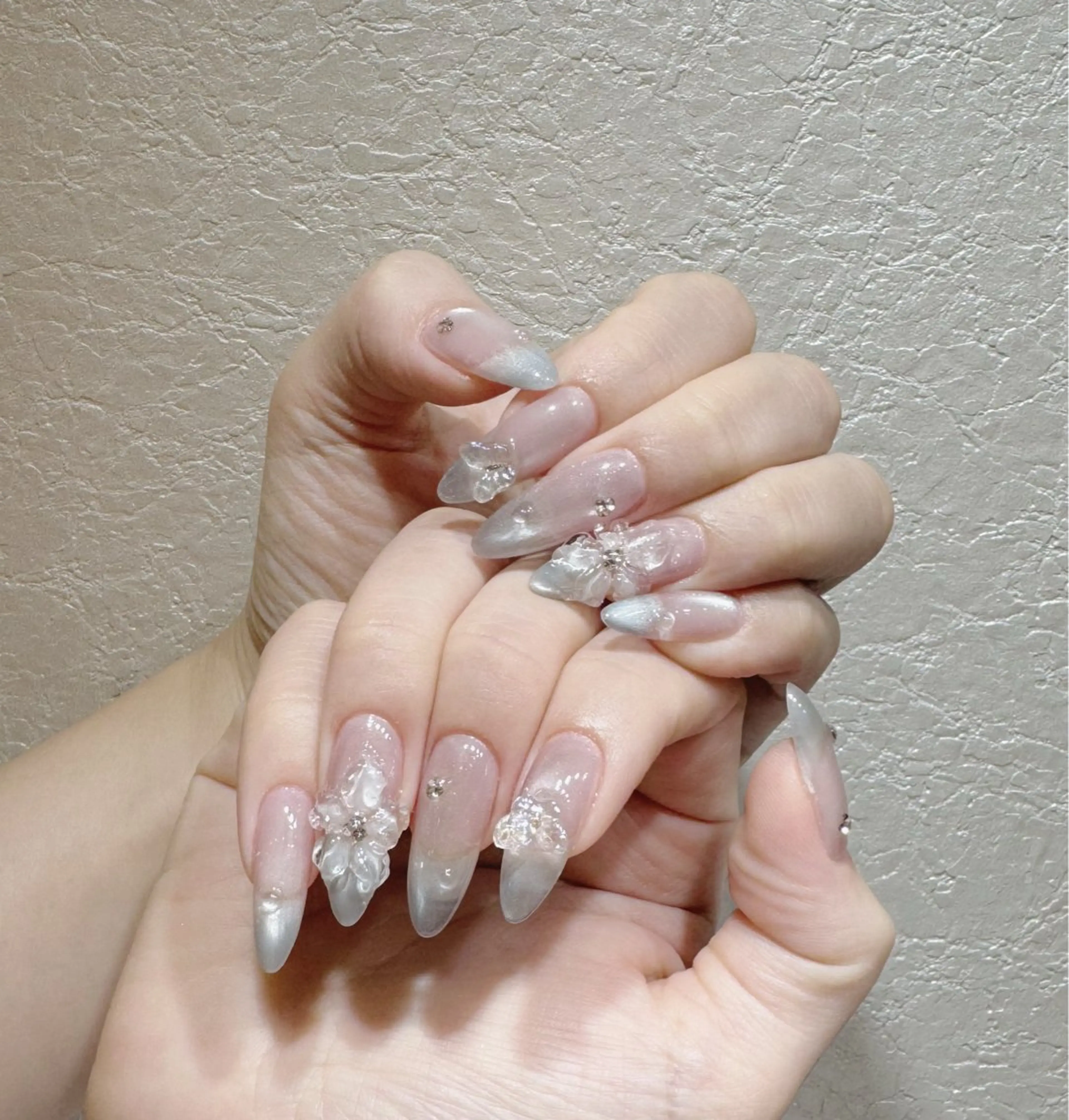 ネイル アートネイル フットネイル ジェルネイル ハート マグネットネイル Babarla Nailのネイルデザイン